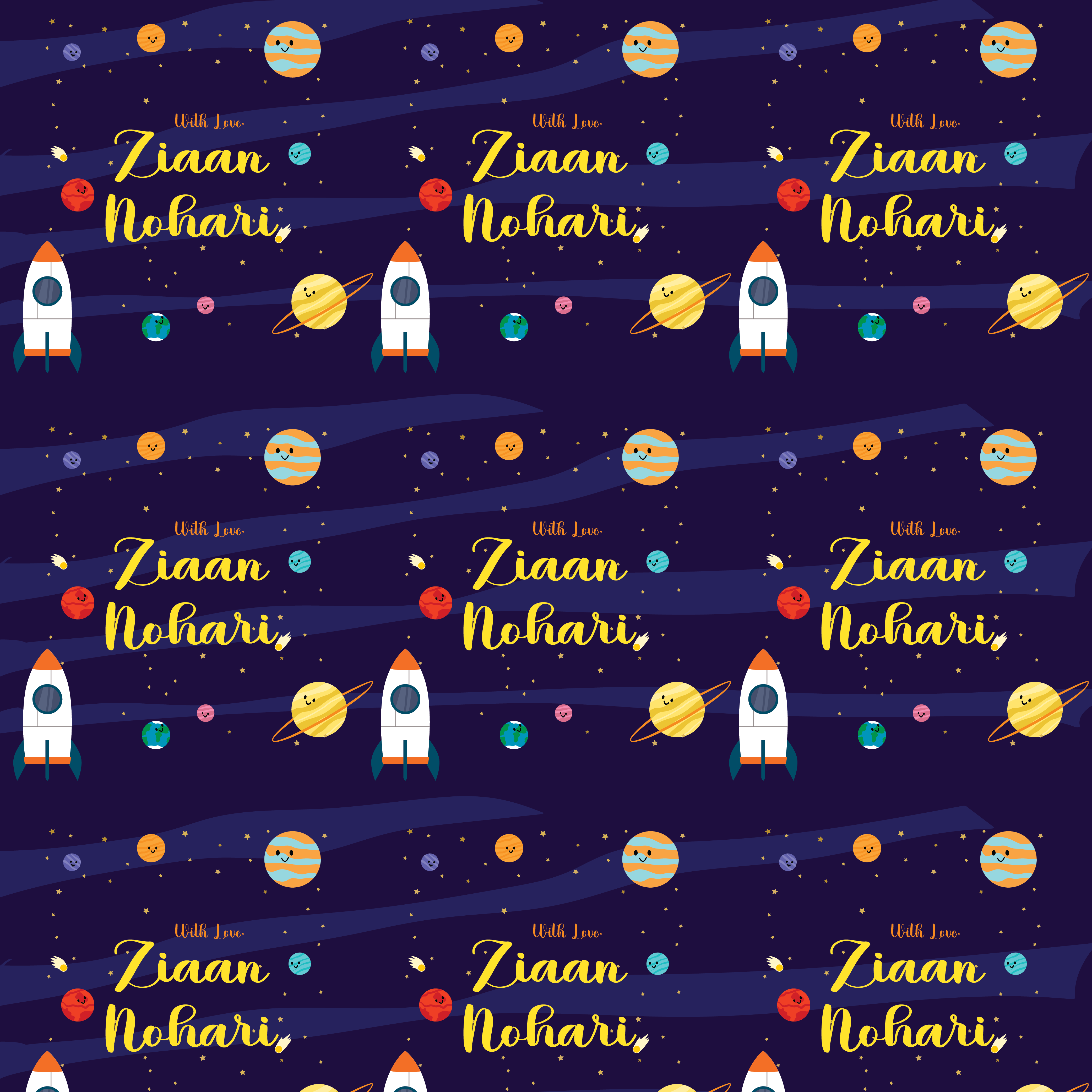 Gift Wrapping Paper  -Cosmic Cheers