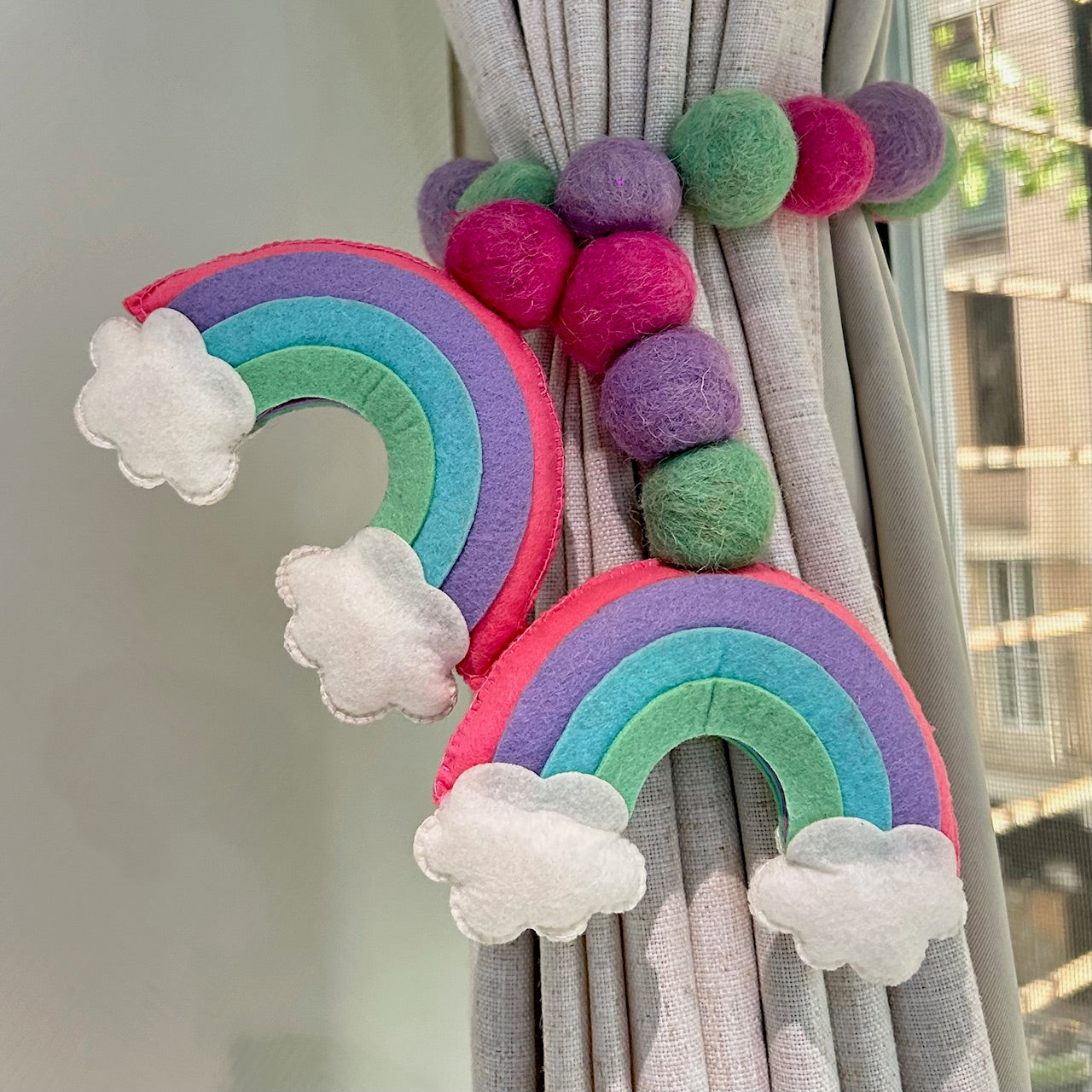 Rainbow Radiance - Curtain Tie