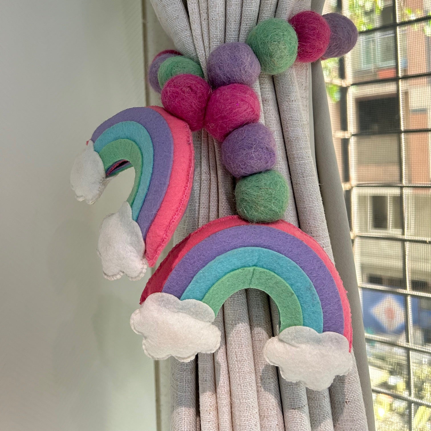 Rainbow Radiance - Curtain Tie