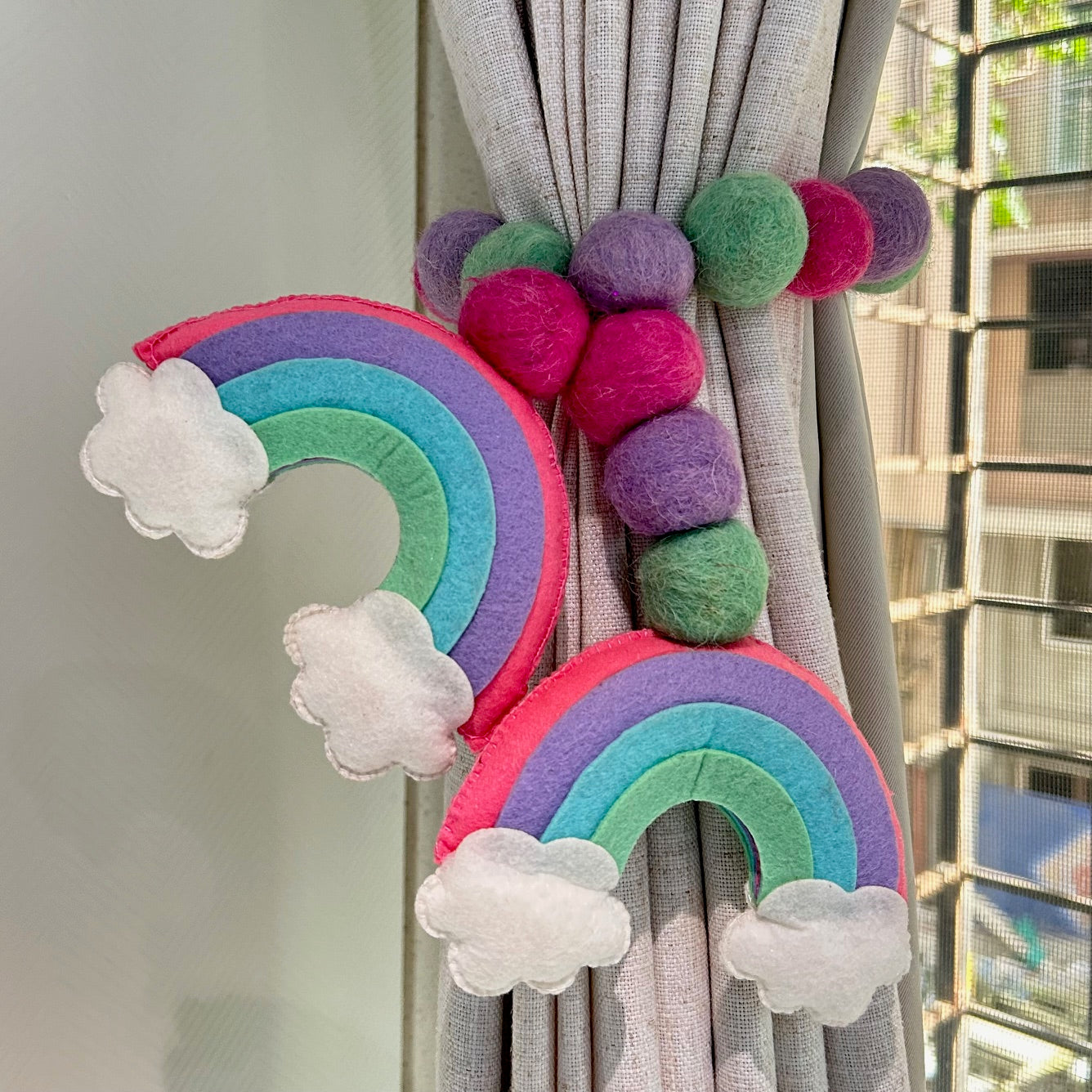 Rainbow Radiance - Curtain Tie