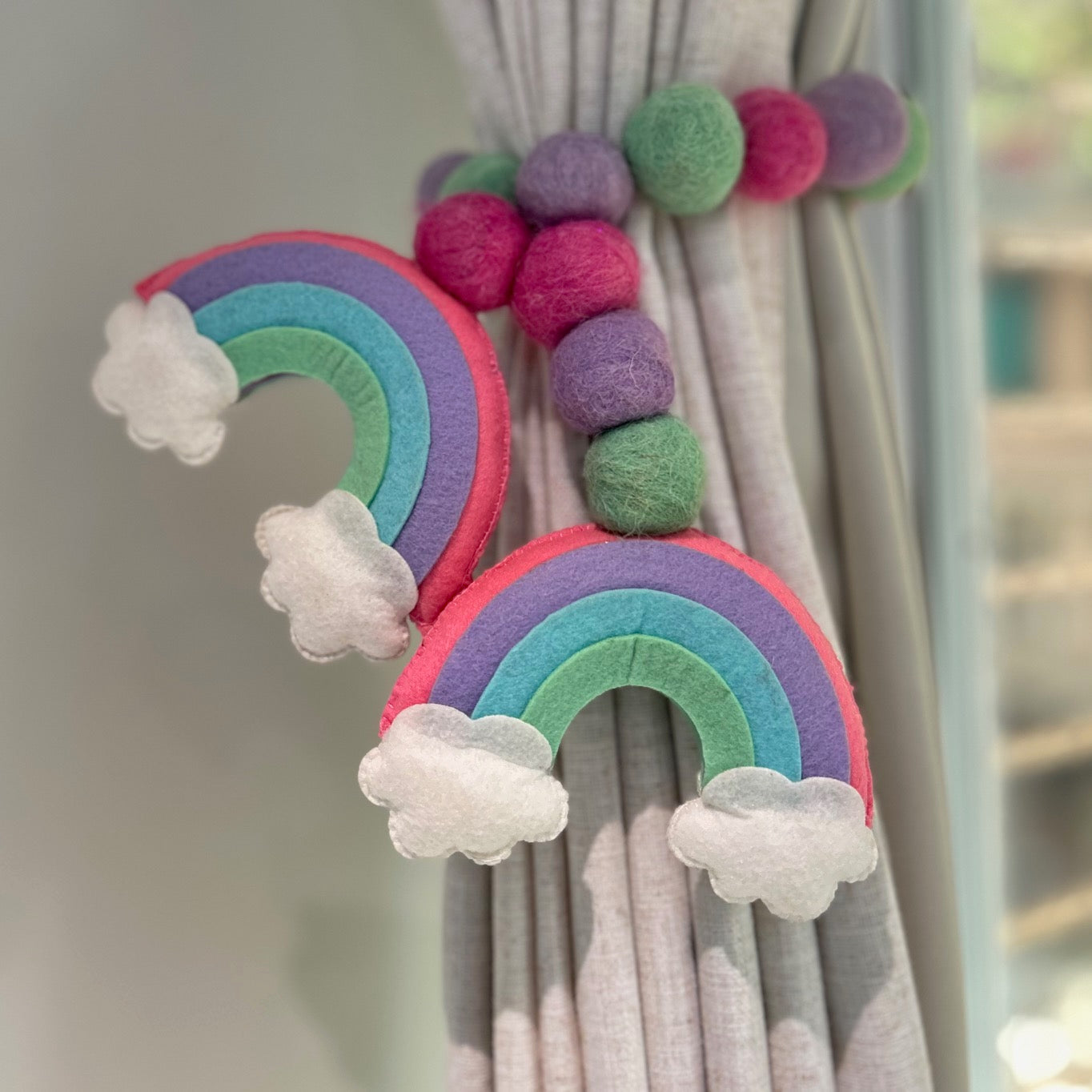 Rainbow Radiance - Curtain Tie