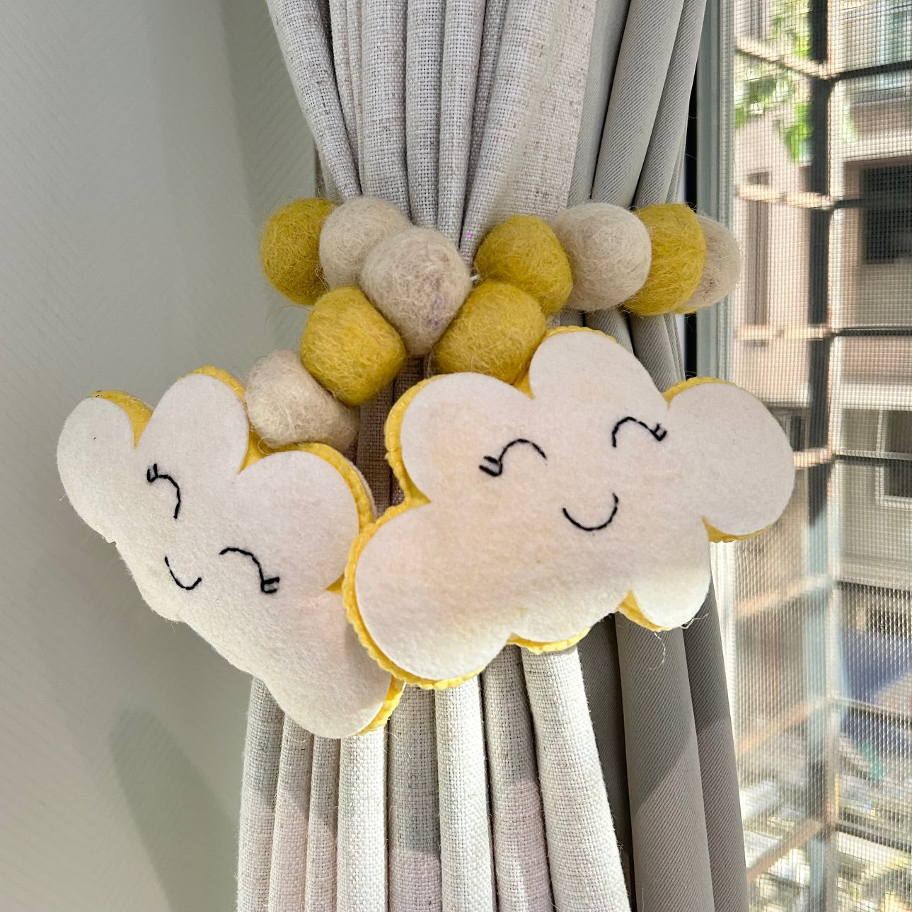 Smiling Cloud - Curtain Tie