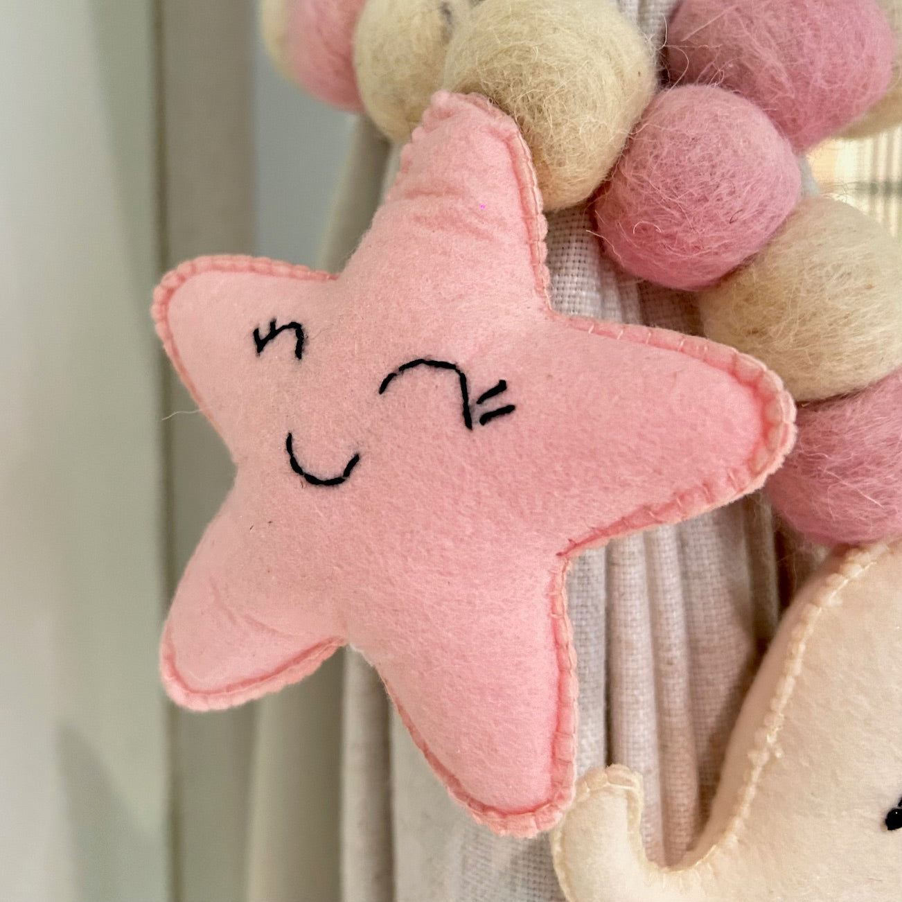 Baby Ellie (White) - Curtain Tie
