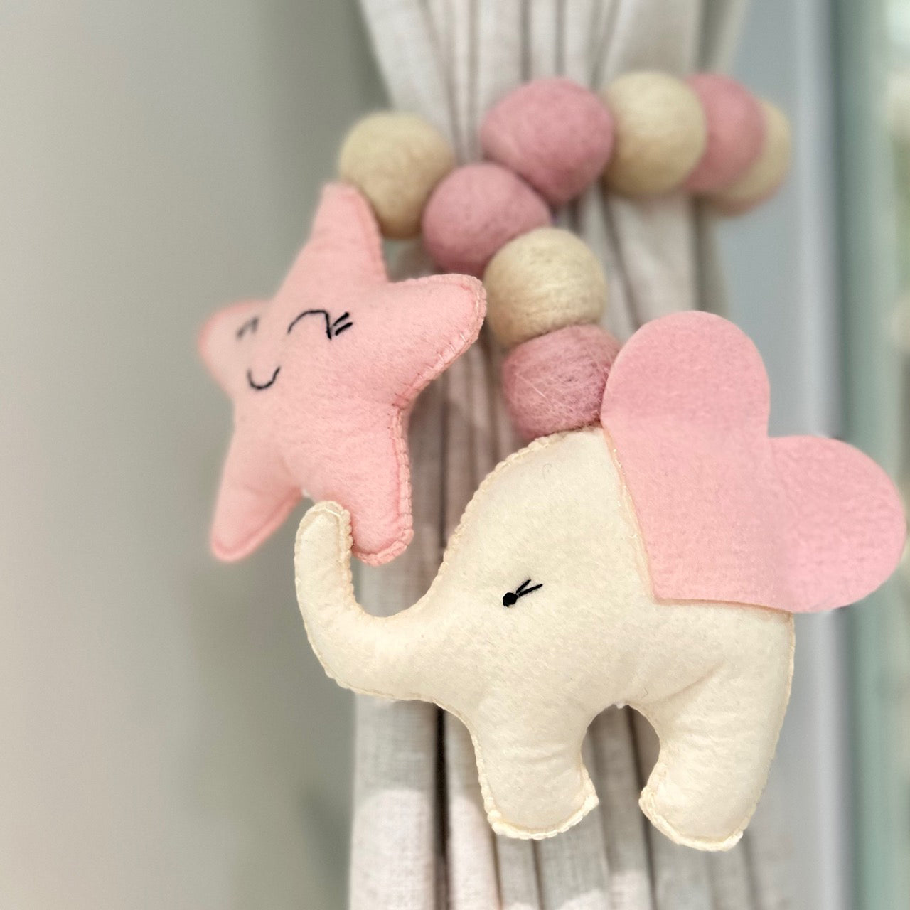 Baby Ellie (White) - Curtain Tie