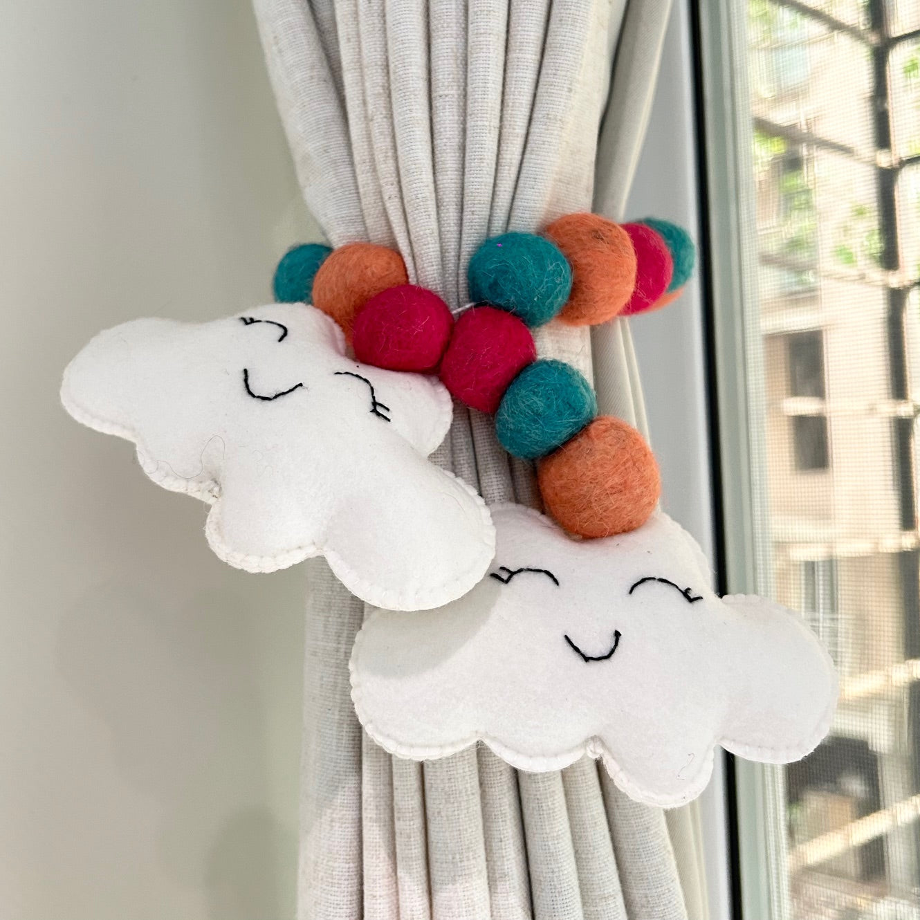 Cheerful Cloud - Curtain Tie