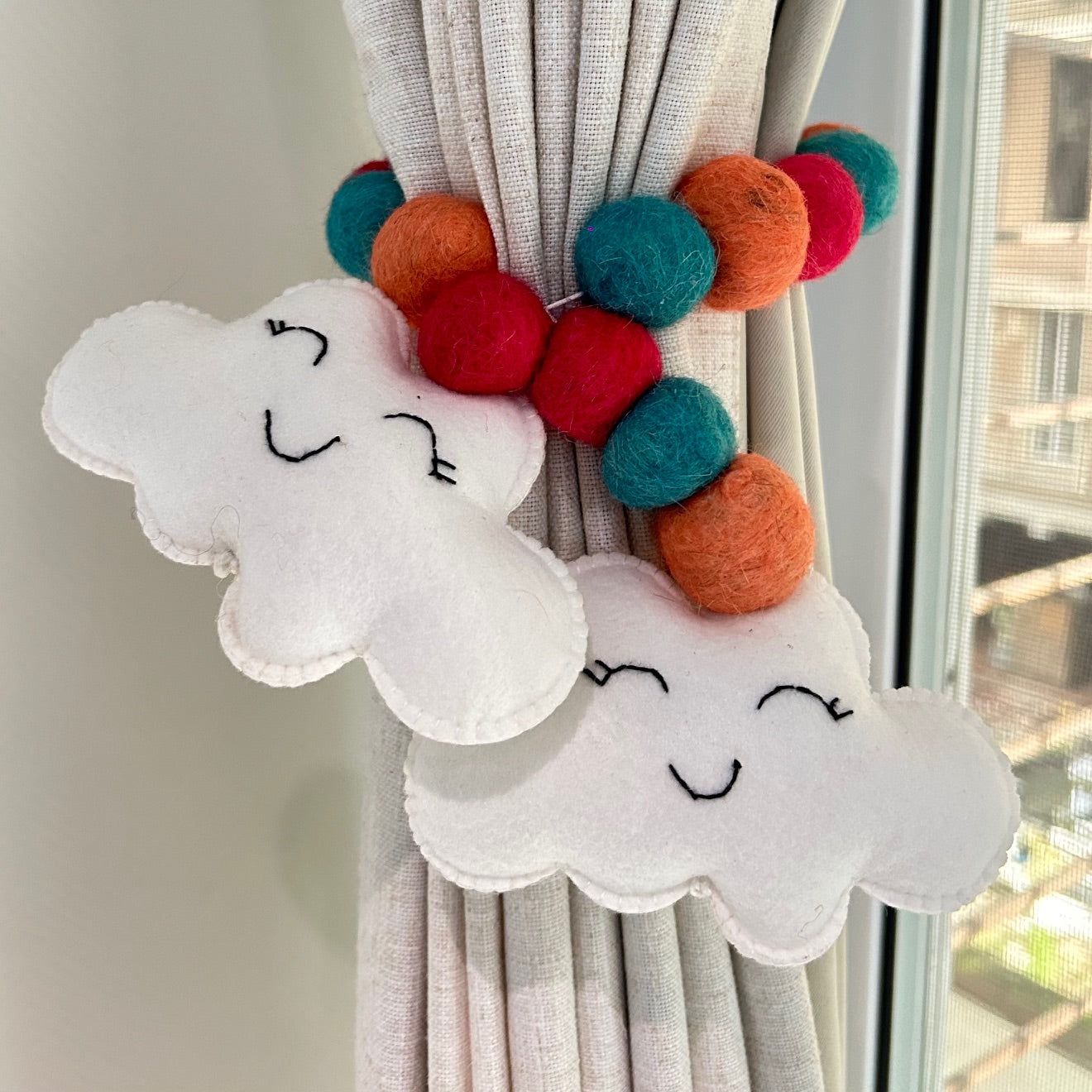 Cheerful Cloud - Curtain Tie