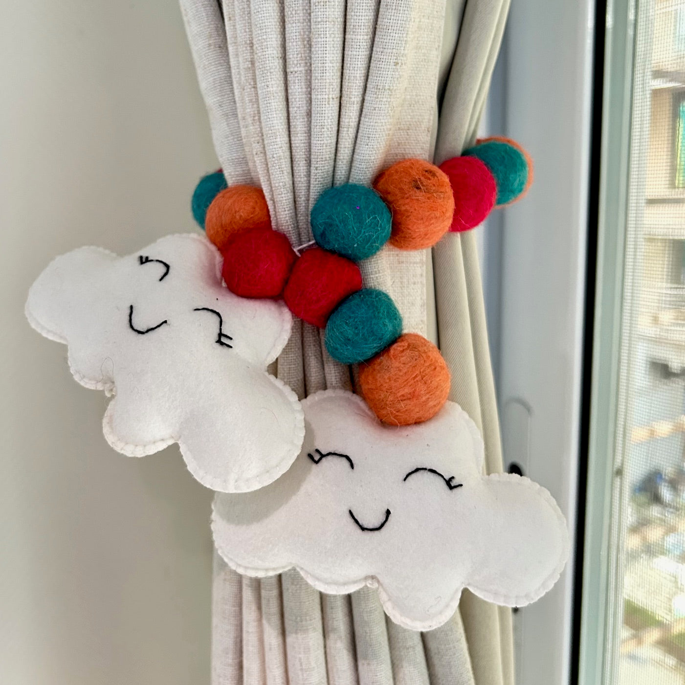 Cheerful Cloud - Curtain Tie