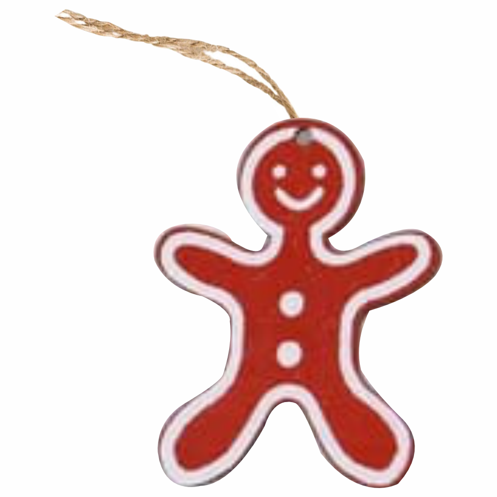 Radiant Red Ornaments- Gingerbread