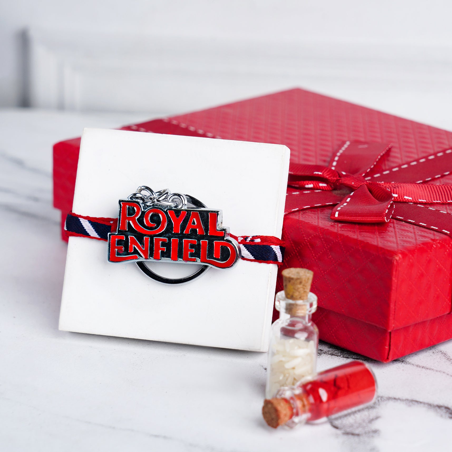 Royal enfield Rakhi with Keyring