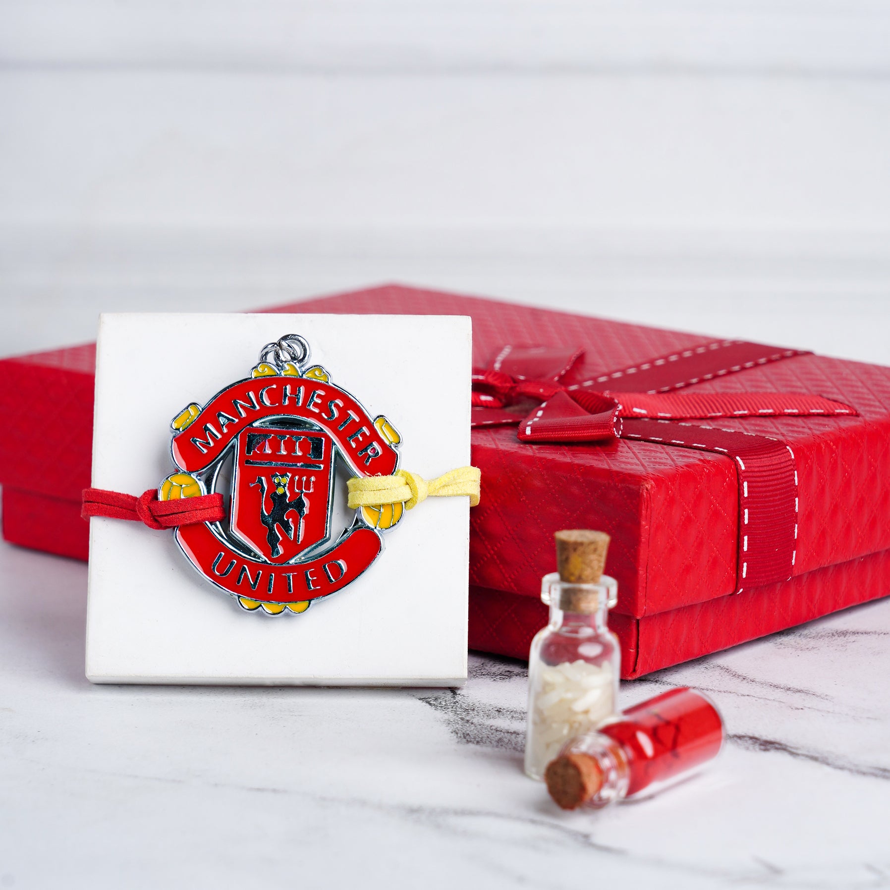 Manchester  Rakhi with Keyring