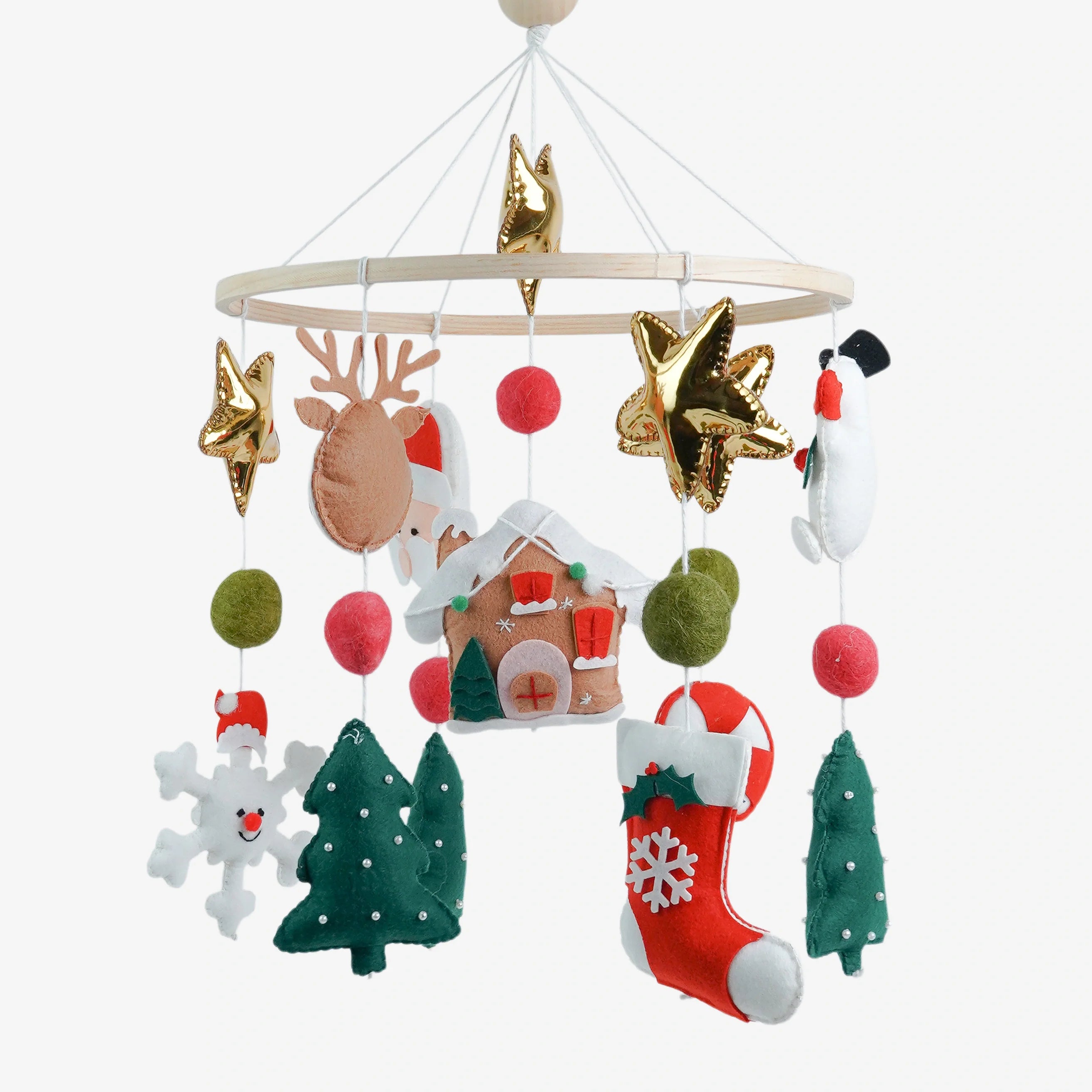 Santa's Sleepy Village - Cot / Crib Mobile