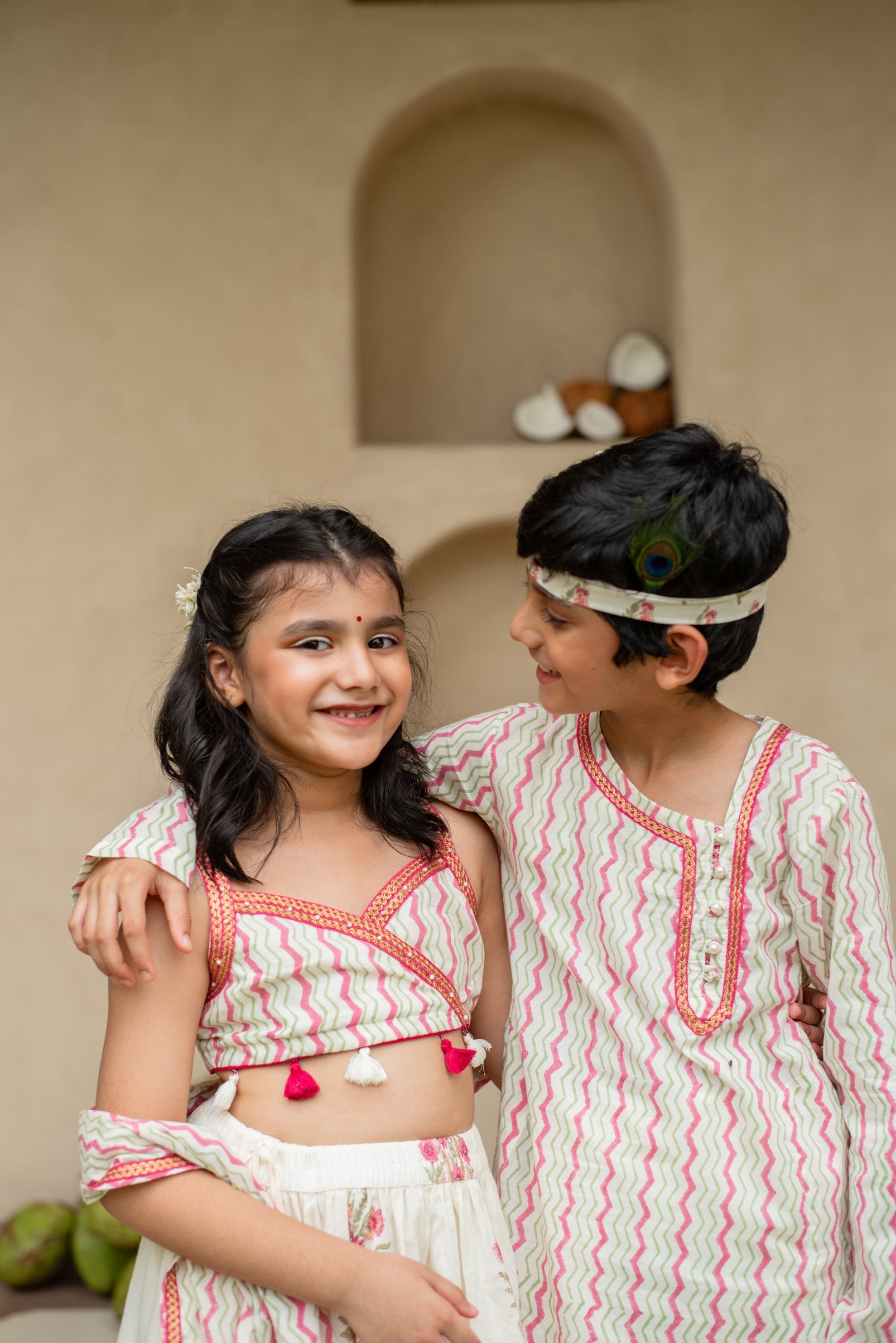 Chevron Kurta Set