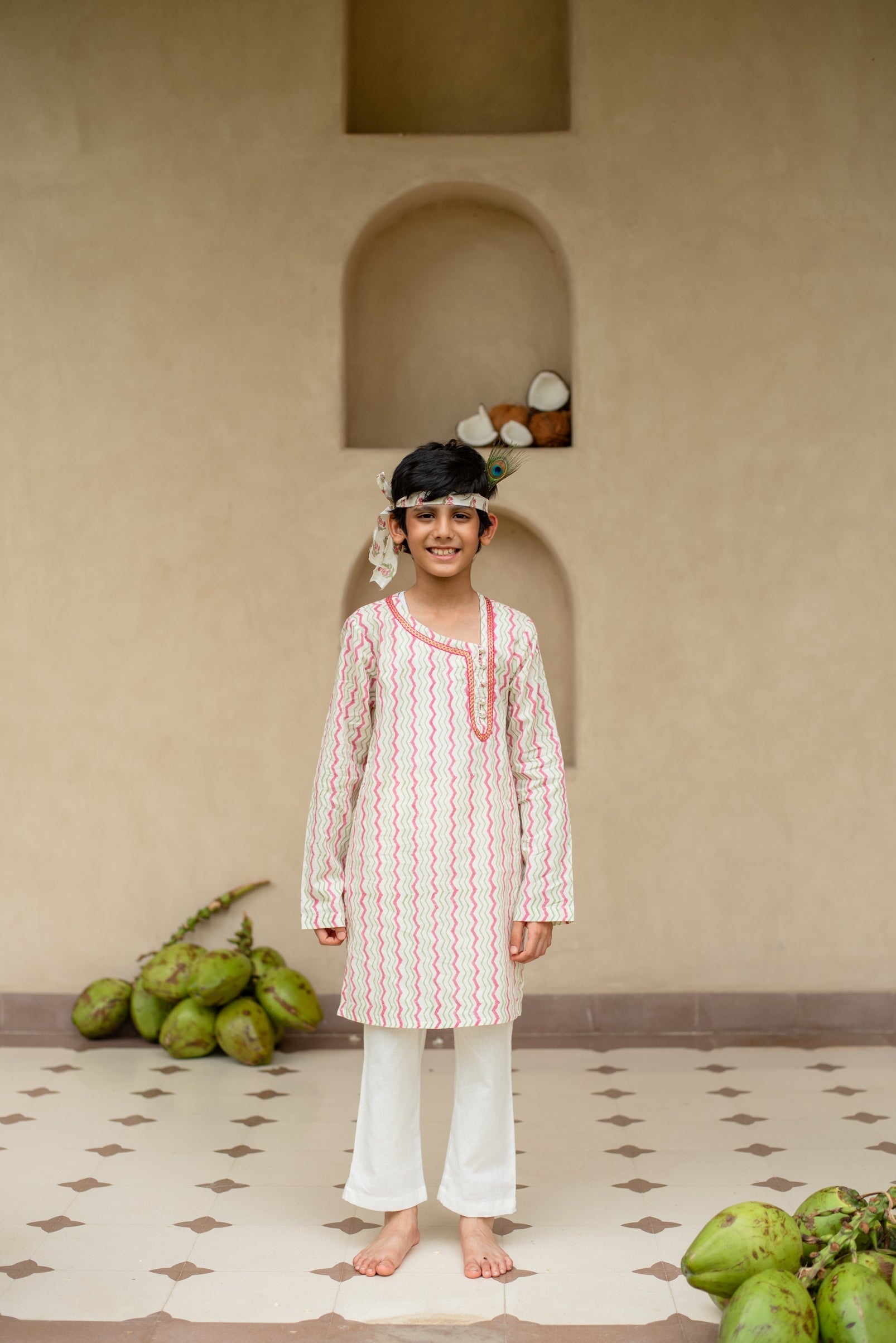 Chevron Kurta Set