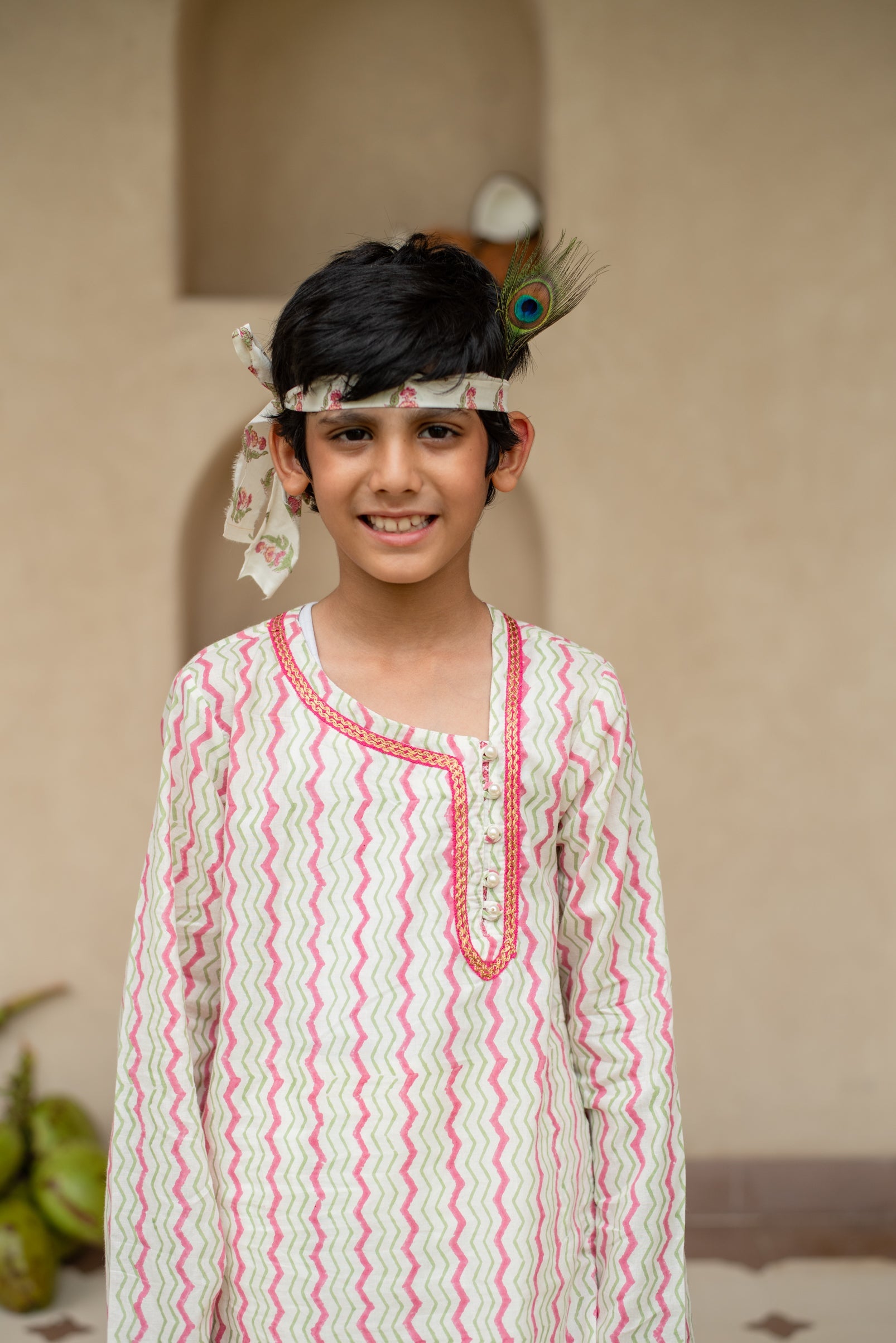Chevron Kurta Set