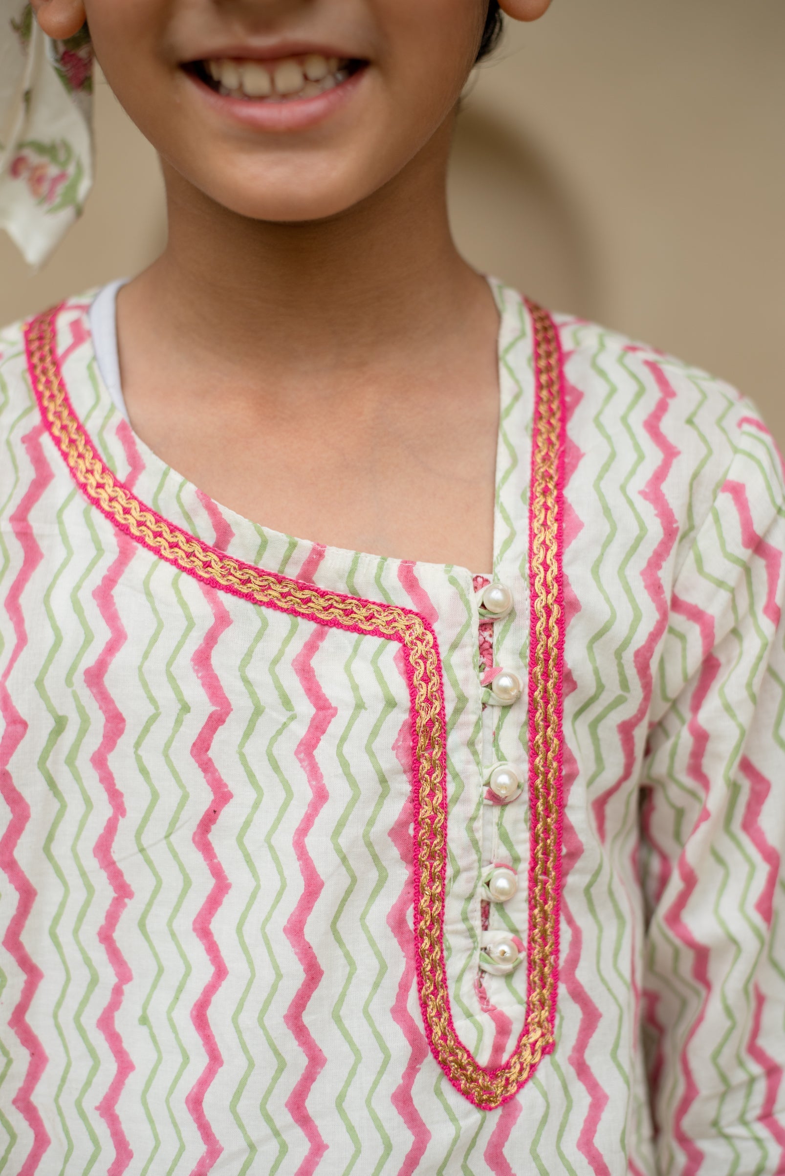 Chevron Kurta Set