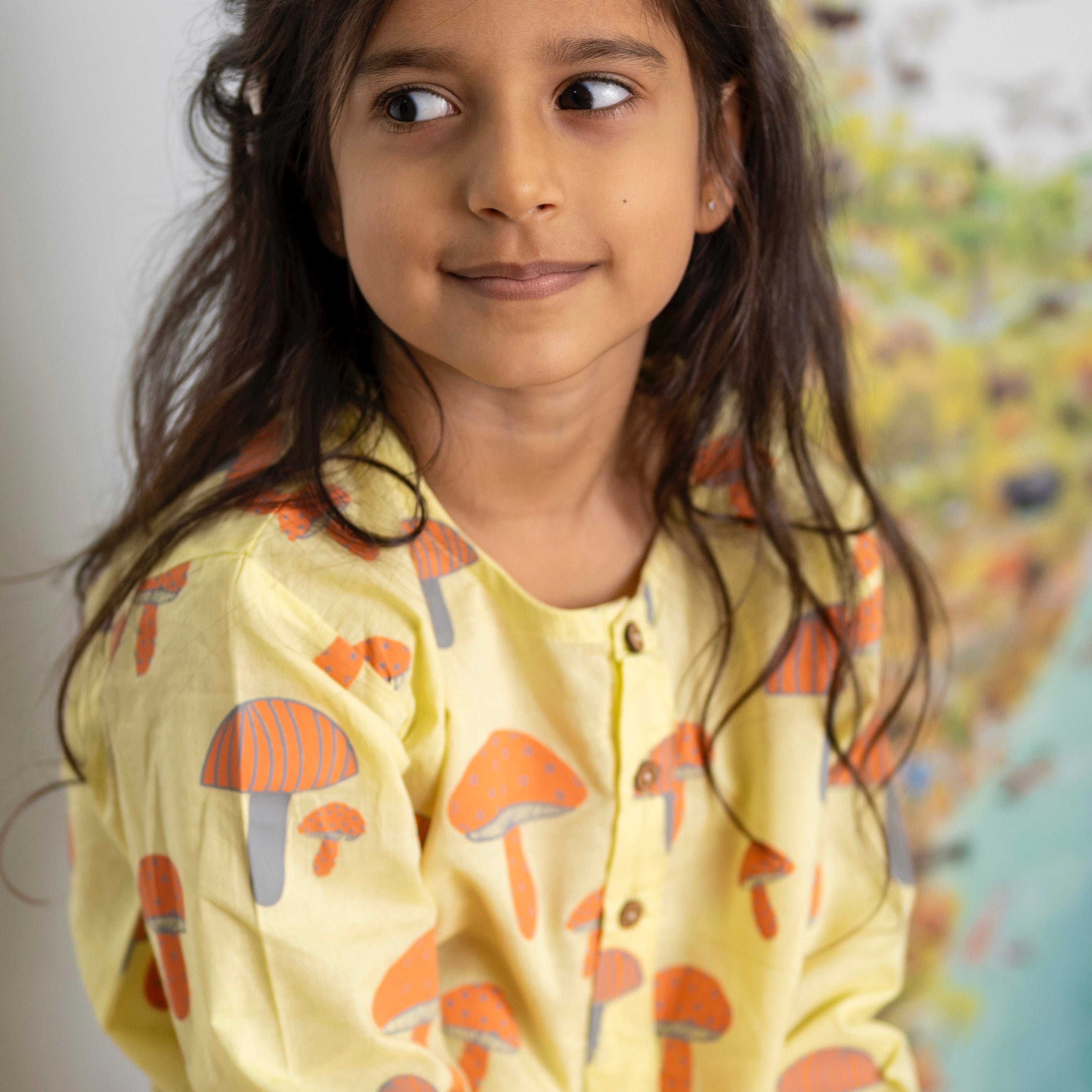 A Cluster of Mushrooms' Kurta Pyjama Set