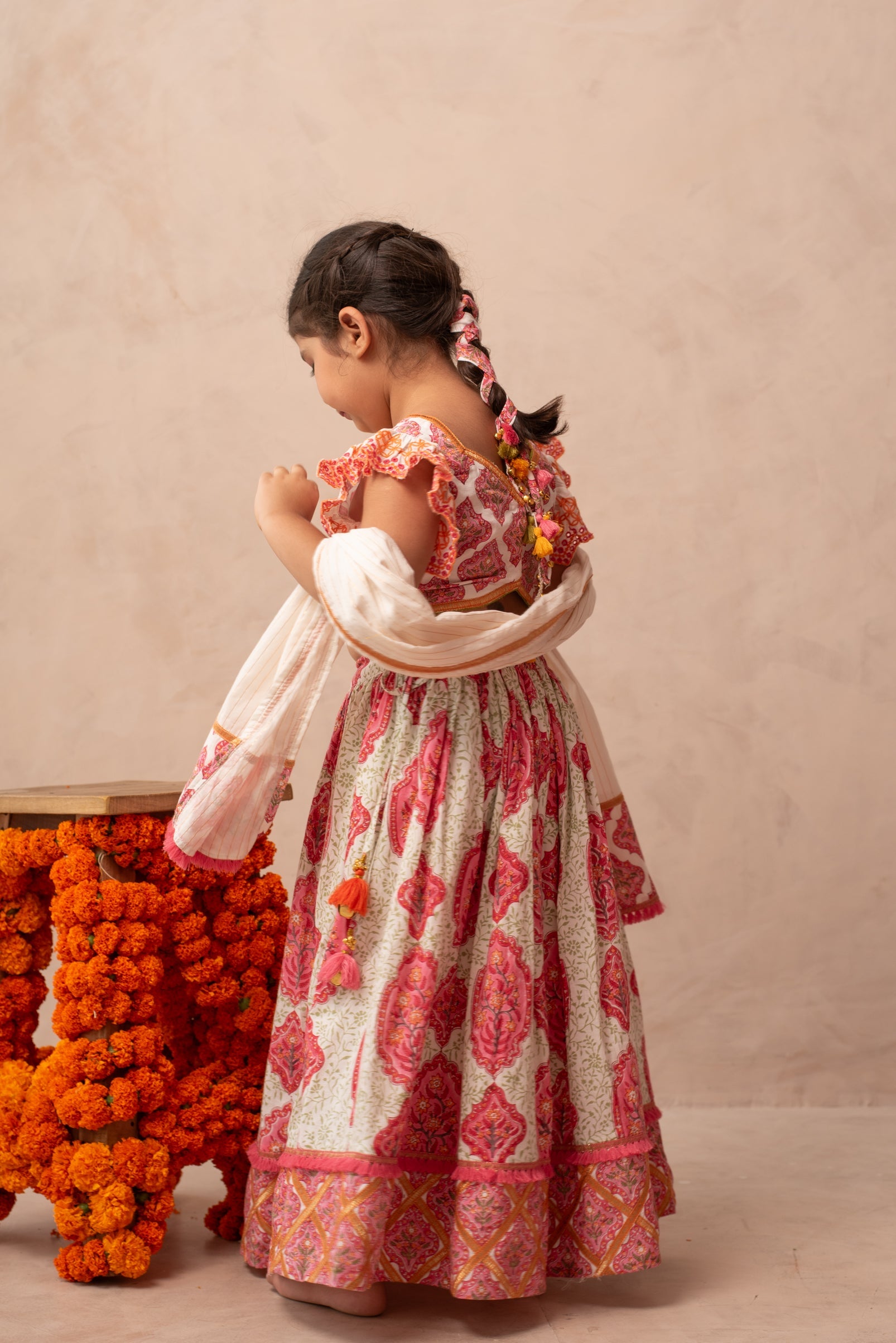 Gulabi Parandi - Hair Accessory