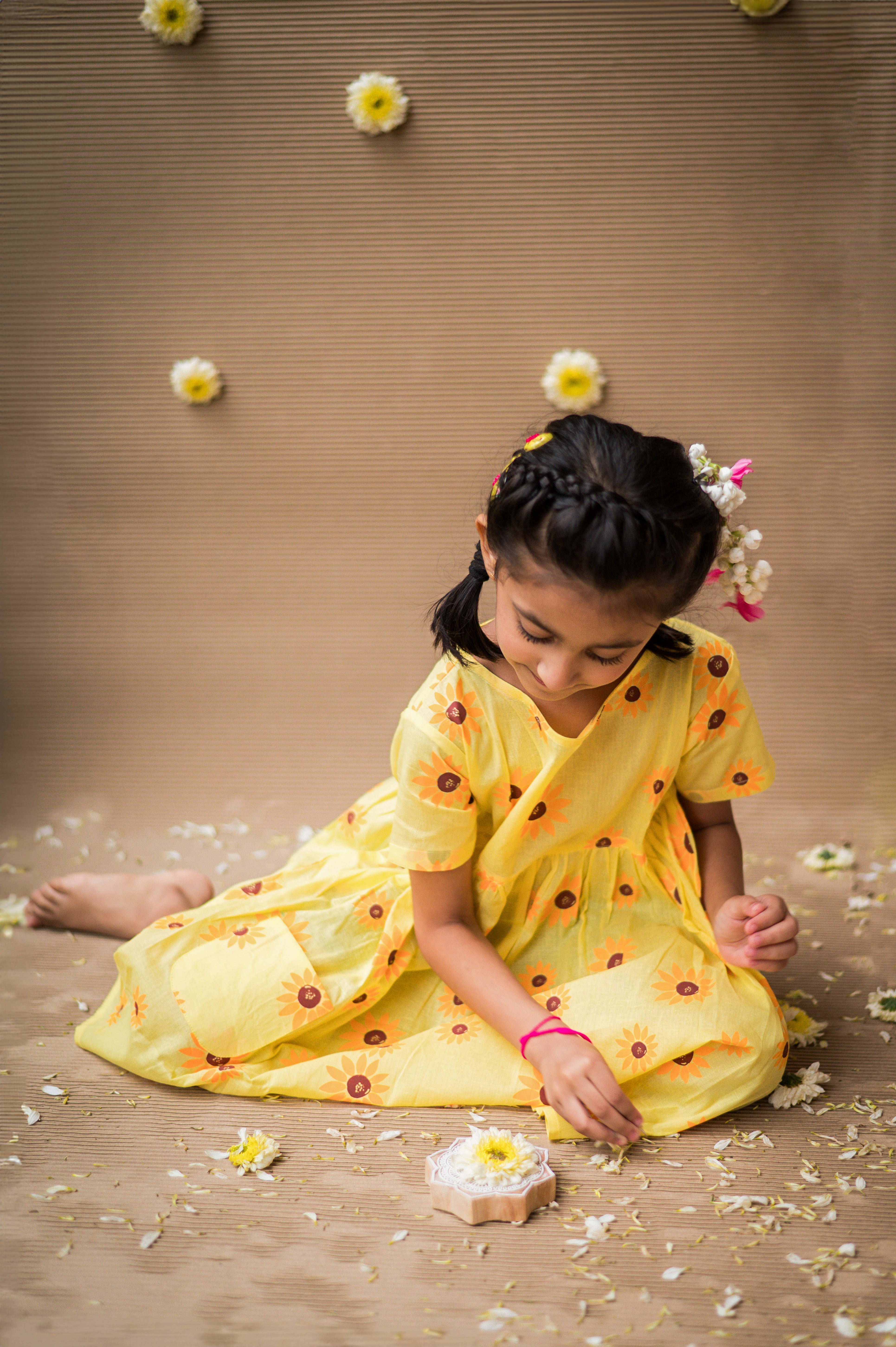 Lane of Dreams (Yellow)- Cotton Dress