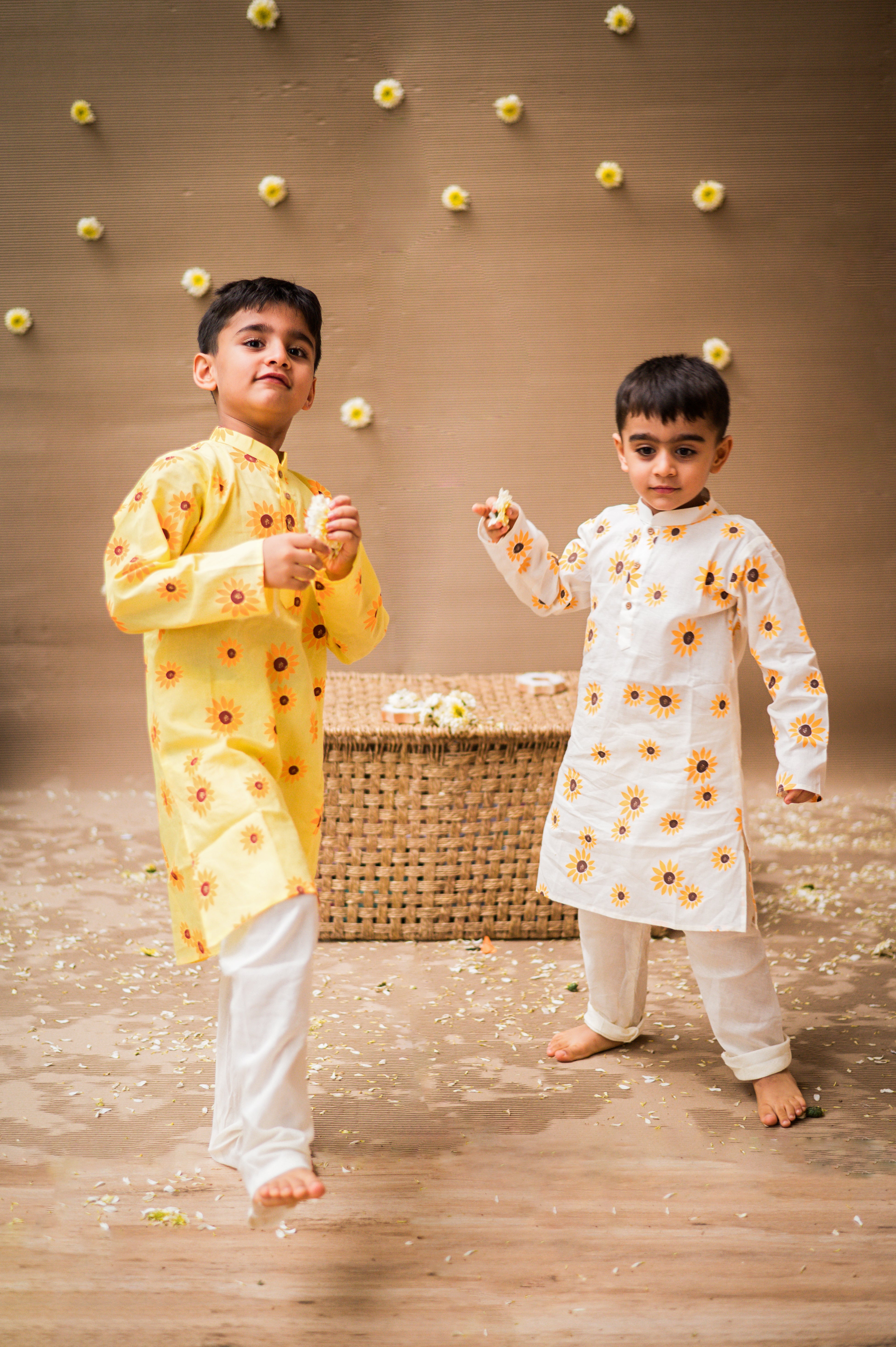 Lane of Dreams (Yellow)  - Ethnic Wear Boys