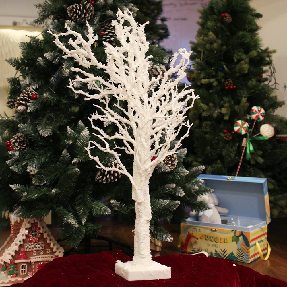 Decorative White Twig LED Light Table Top Christmas Tree