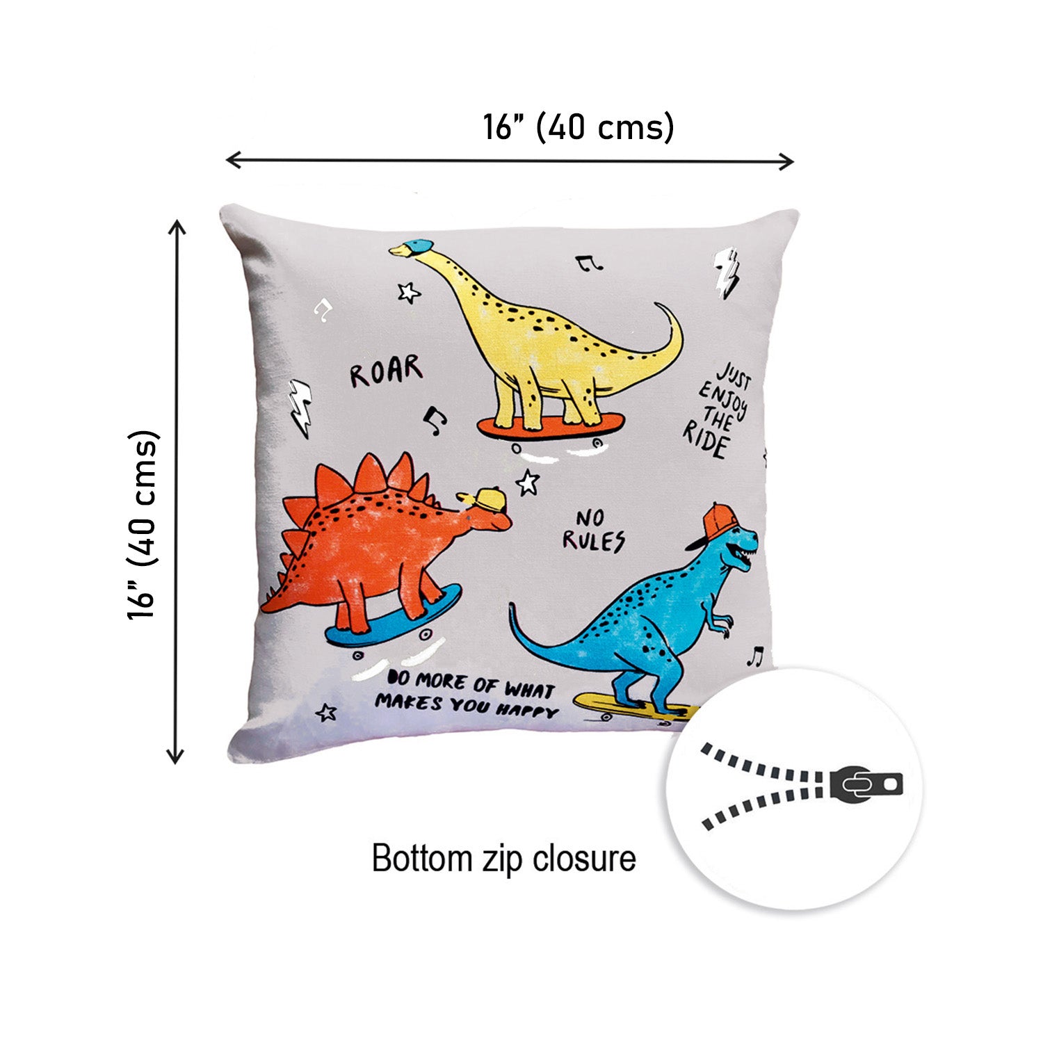 Playtime & Dino Rock N Roll Cushion Cover Combo