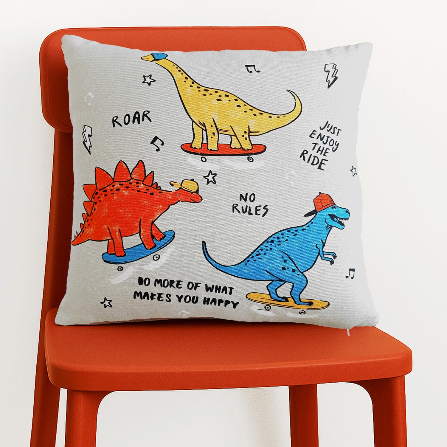 Dino rock N Roll Cushion Cover