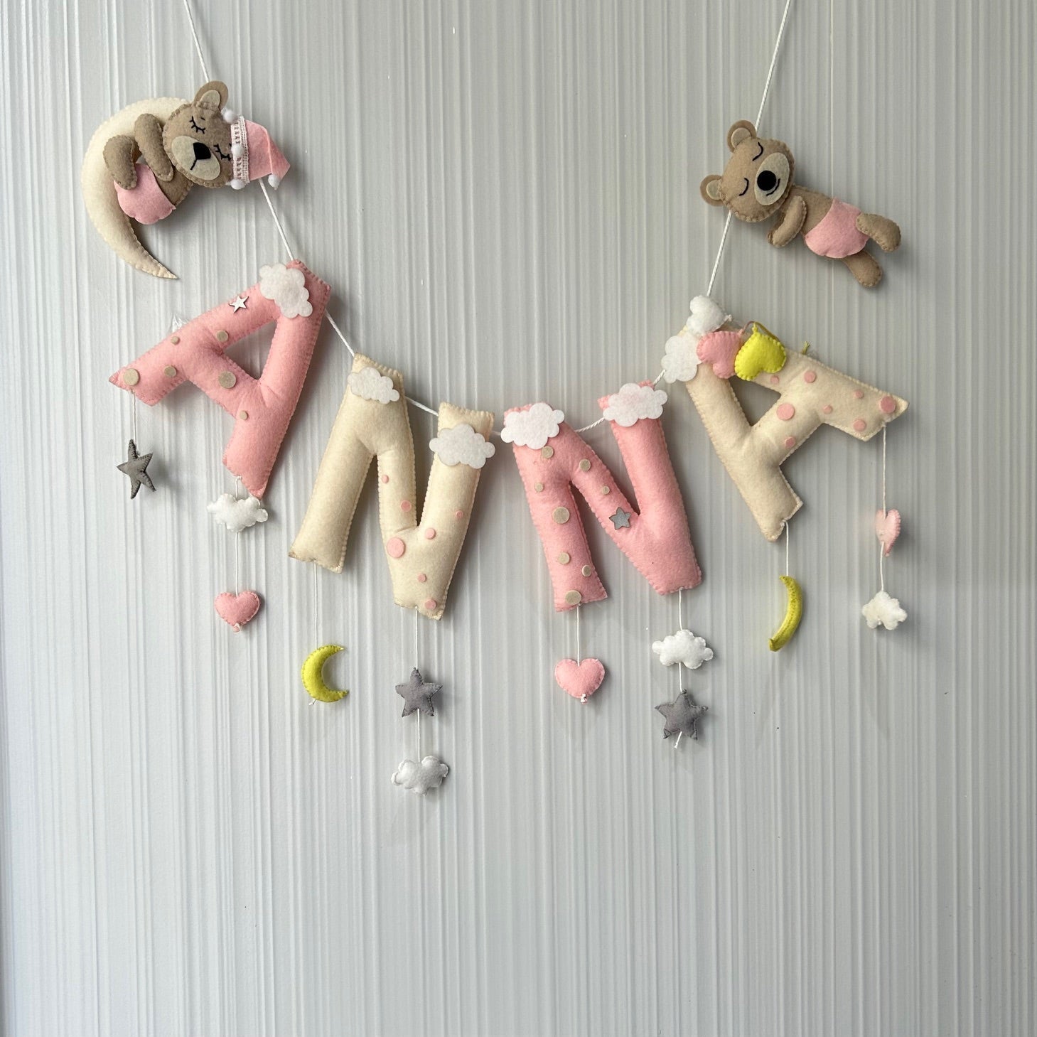 Dreamy Teddy Name Bunting/Garland