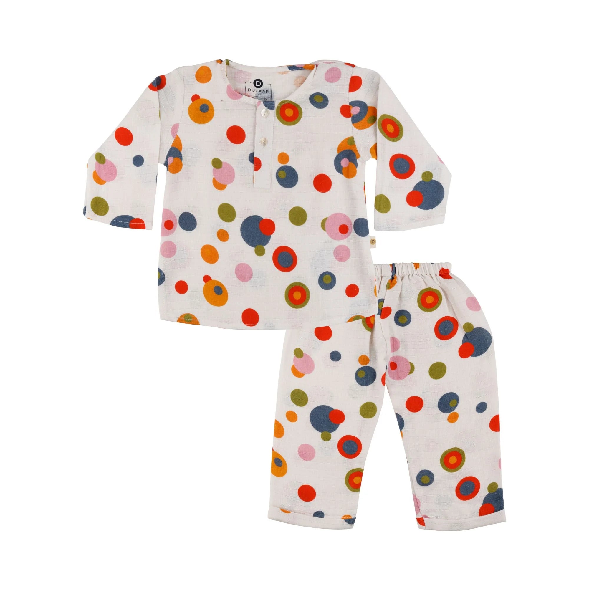 Organic Muslin Loungewear Set | Bubble Pops