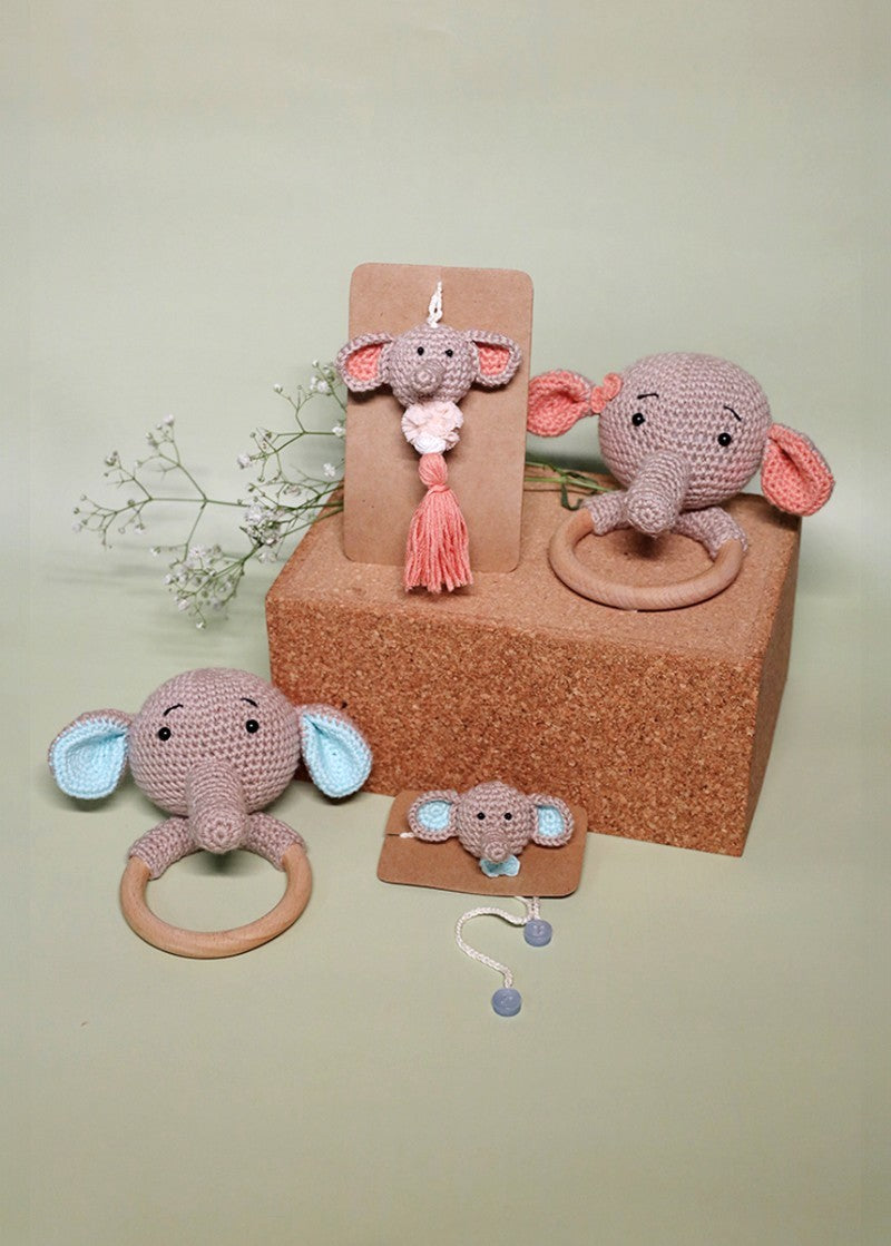 Dumbo elephant handmade crochet rakhi by Haute By Hand – Raksha Bandhan gift India