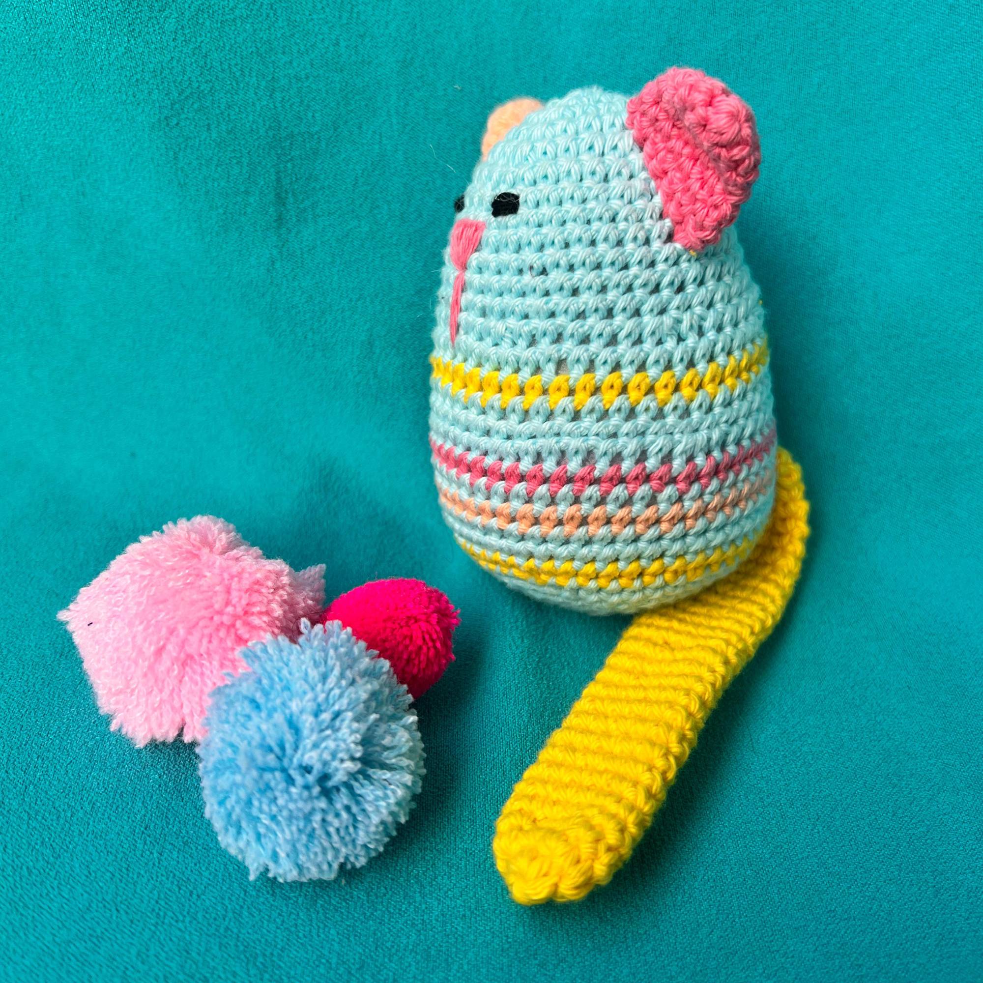 Egg Rattle Crochet Toy