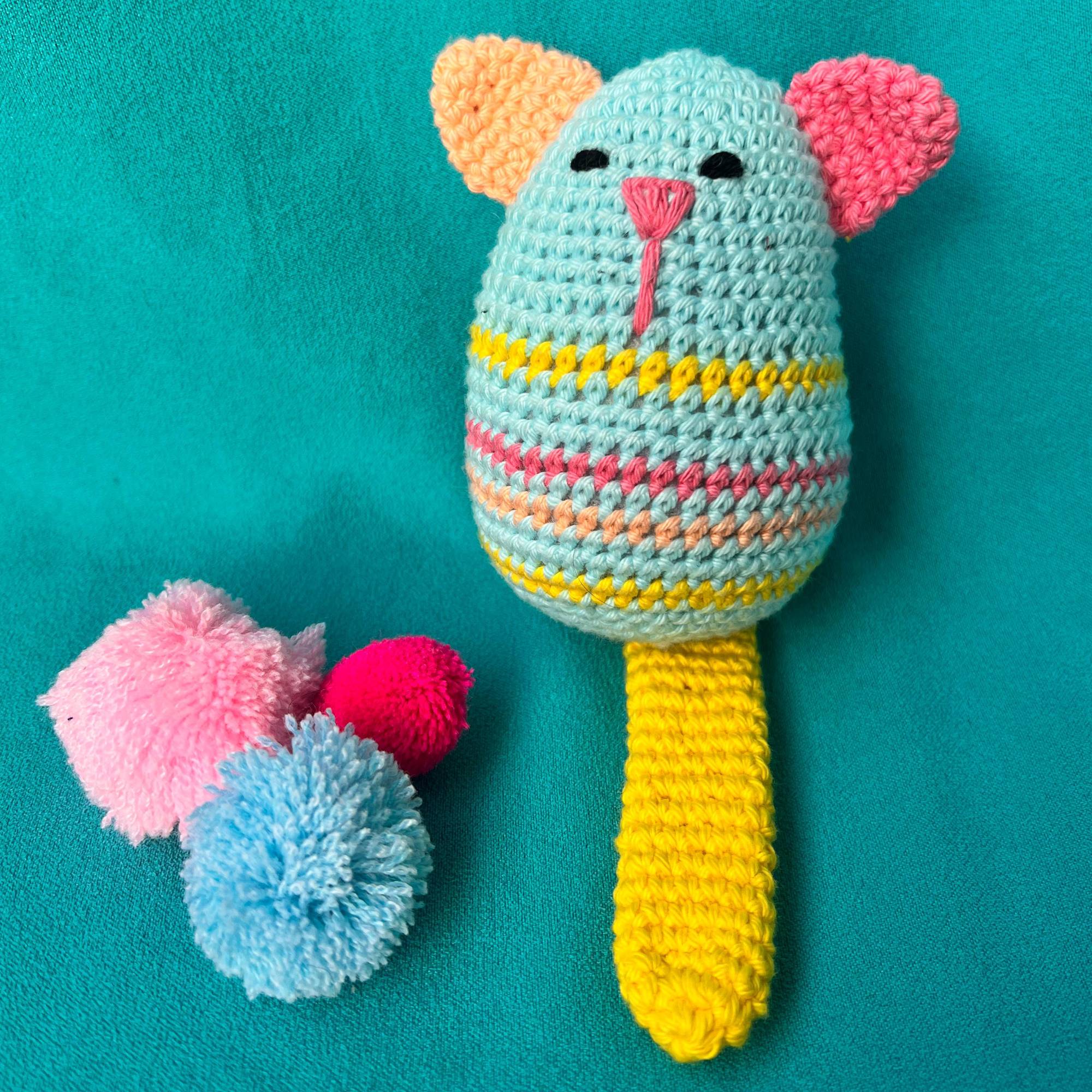 Egg Rattle Crochet Toy