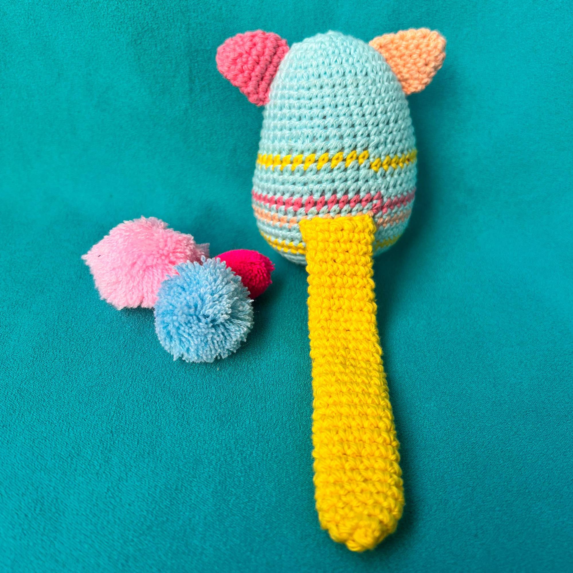 Egg Rattle Crochet Toy