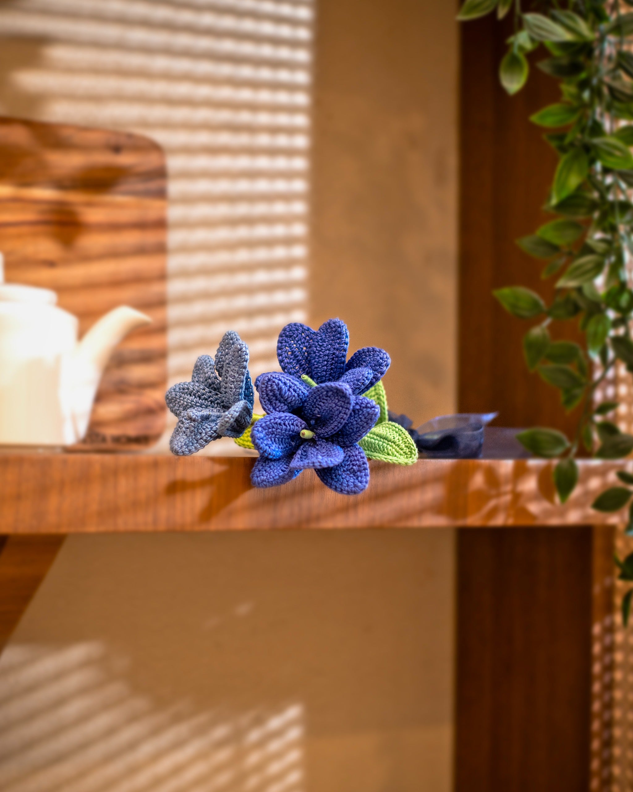 Forever Blue Tulips - Crochet Flower Bouquet for Mother’s Day