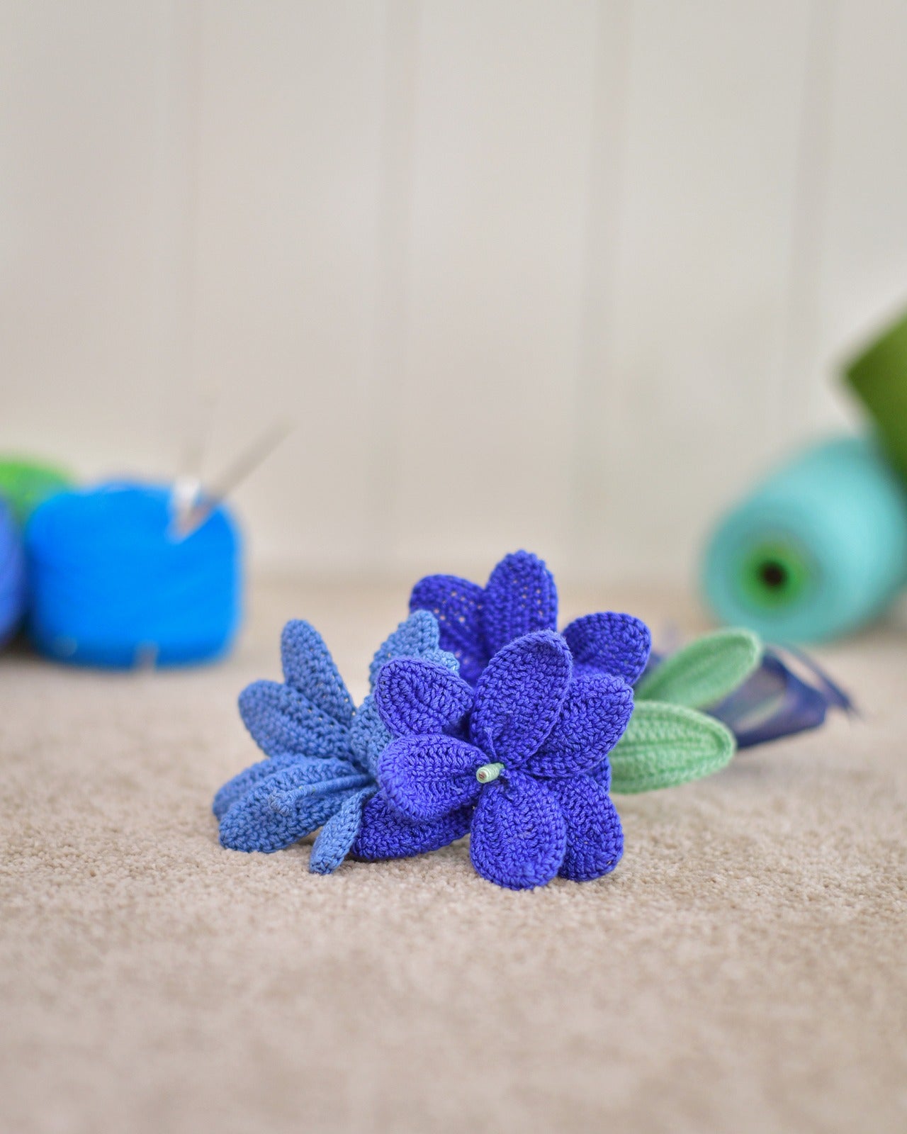 Forever Blue Tulips - Crochet Flower Bouquet for Mother’s Day