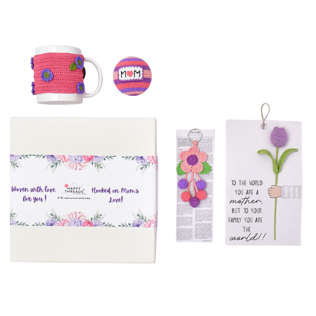 Personalized Mother's Day Box Hamper- Purple