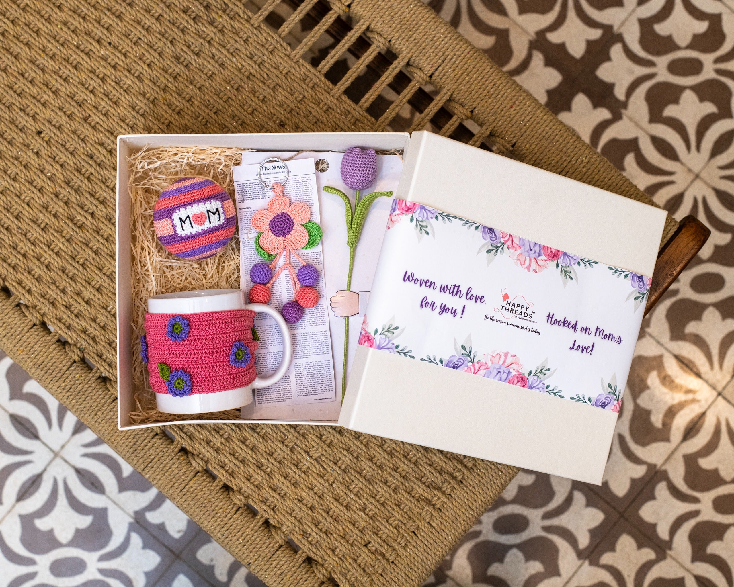 Personalized Mother's Day Box Hamper- Purple