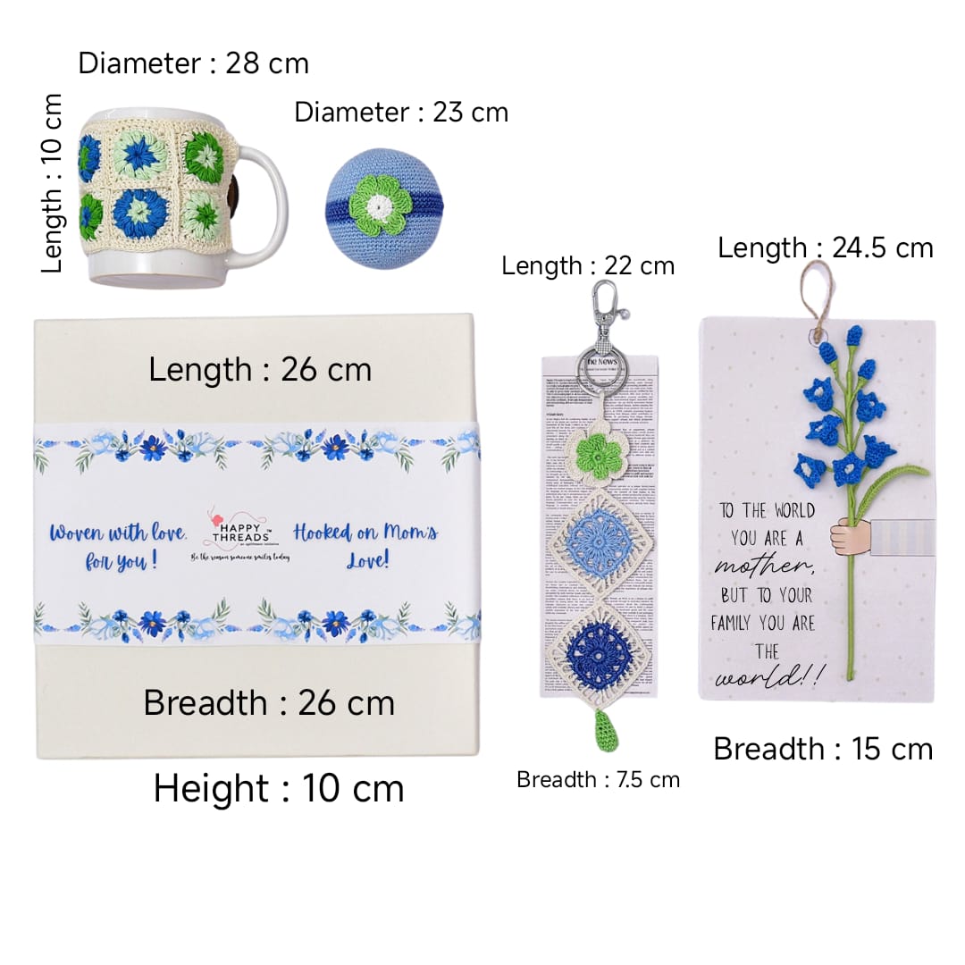 Handmade Mother's Day Gift Hamper Box- Blue