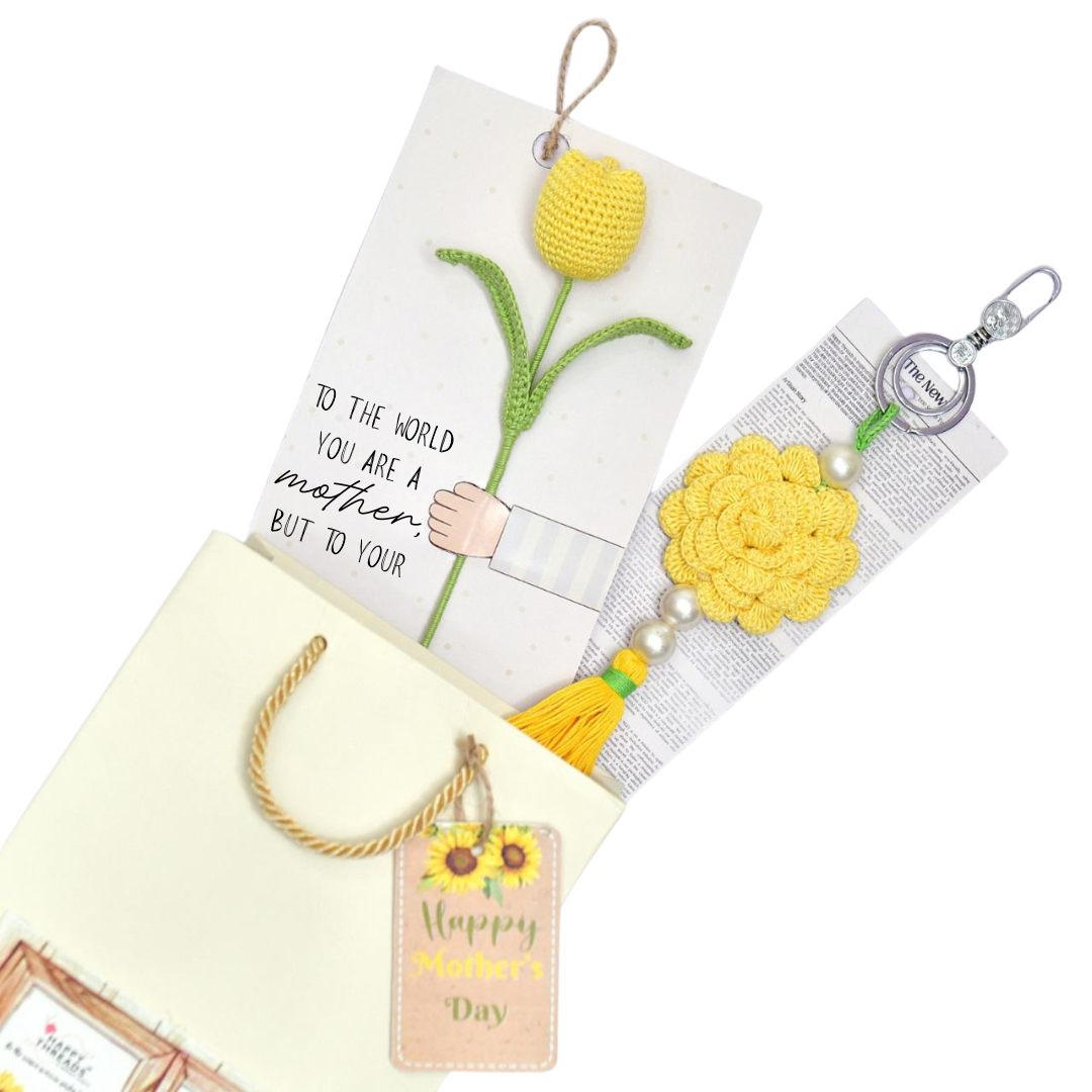 Mellow Yellow – Handmade Mother's Day Crochet Hamper Set