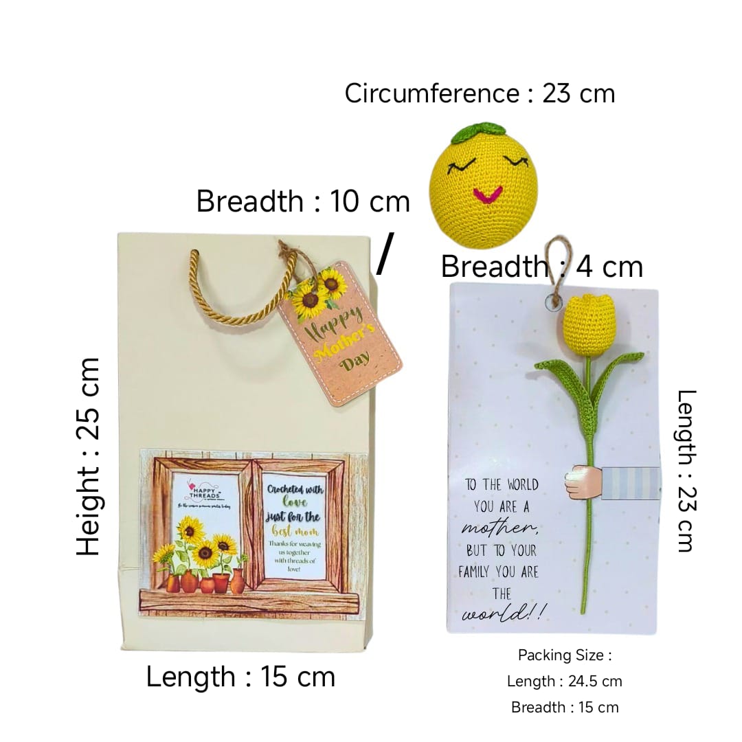 Ray of Love – Crochet Mother's Day Gift Bag
