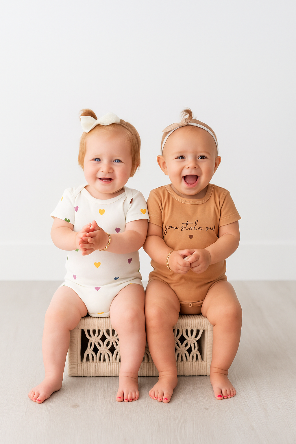 2 Pack Organic Cotton Bodysuits