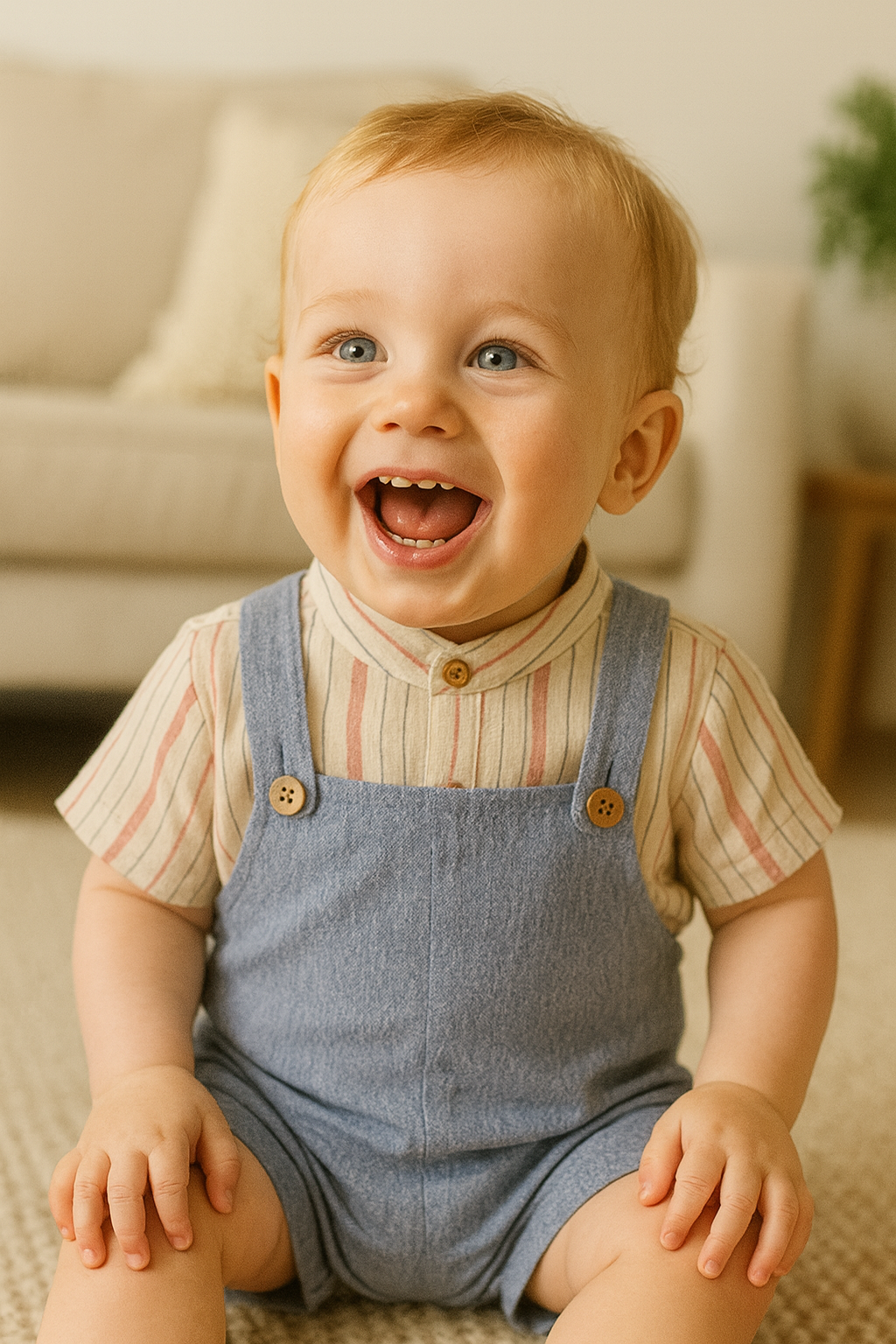 Shirt & Short Dungaree Set