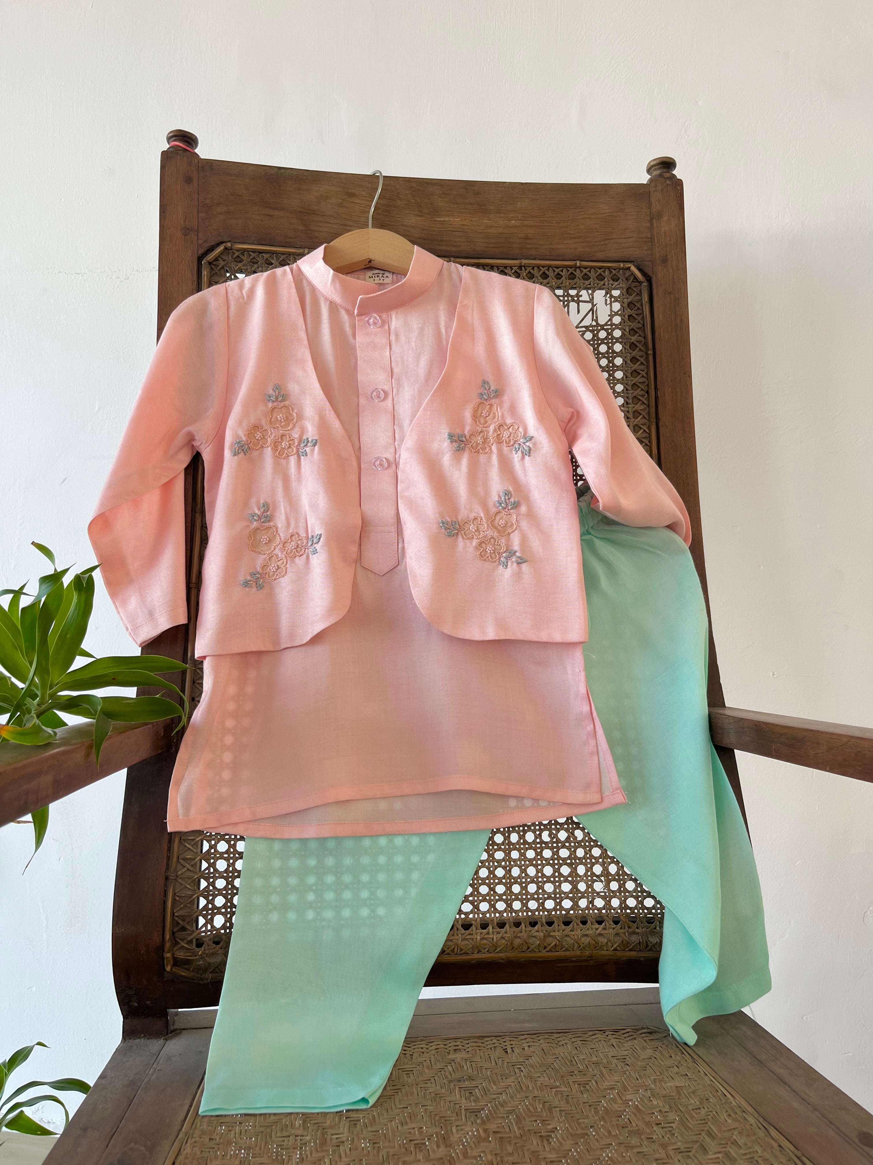 Juliet Peach Kurta Set