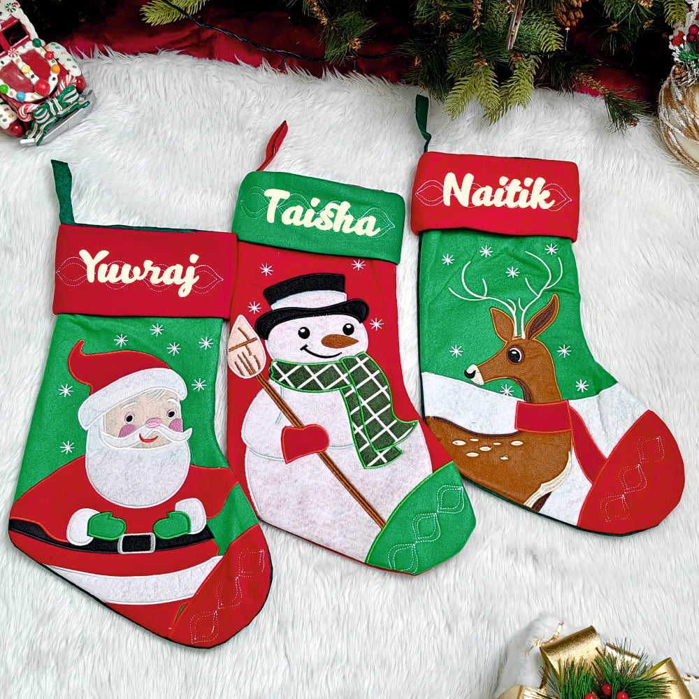 Festive Cheer Stockings - Santa