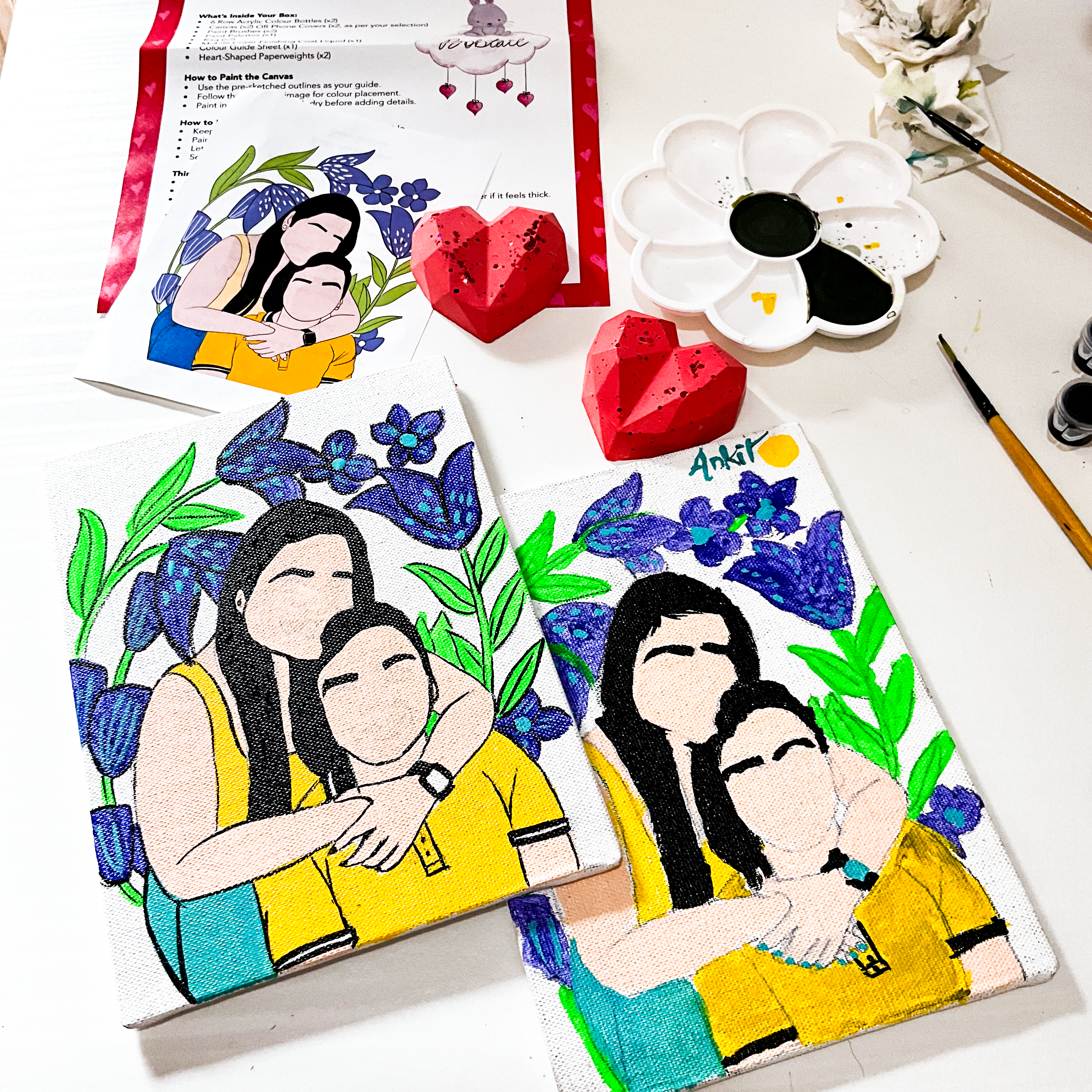 D.I.Y. “Phone Case +Canvas” – Paint Your Love – “Create Love with Every Stroke”