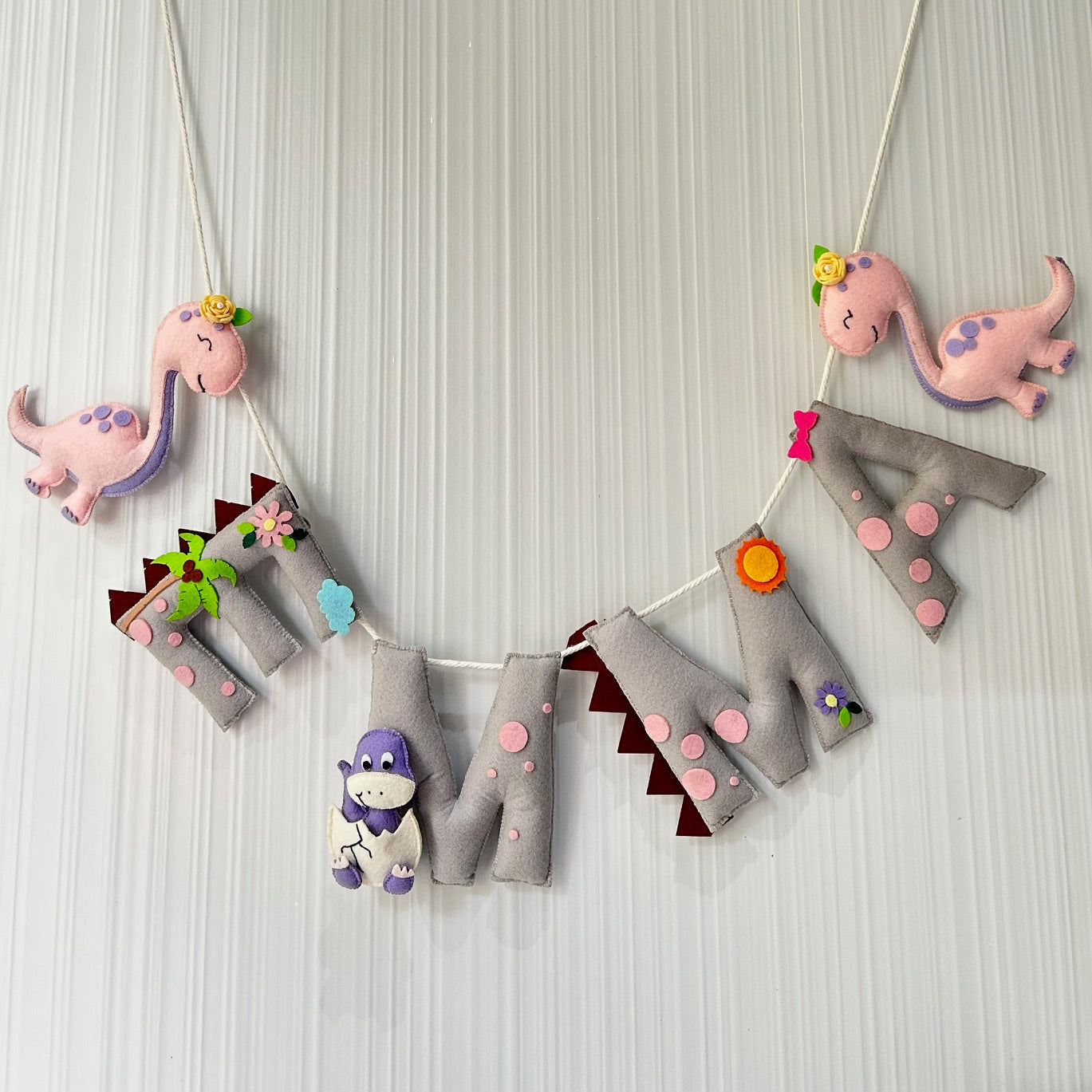 Fiona The Dinosaur Name Bunting/Garland