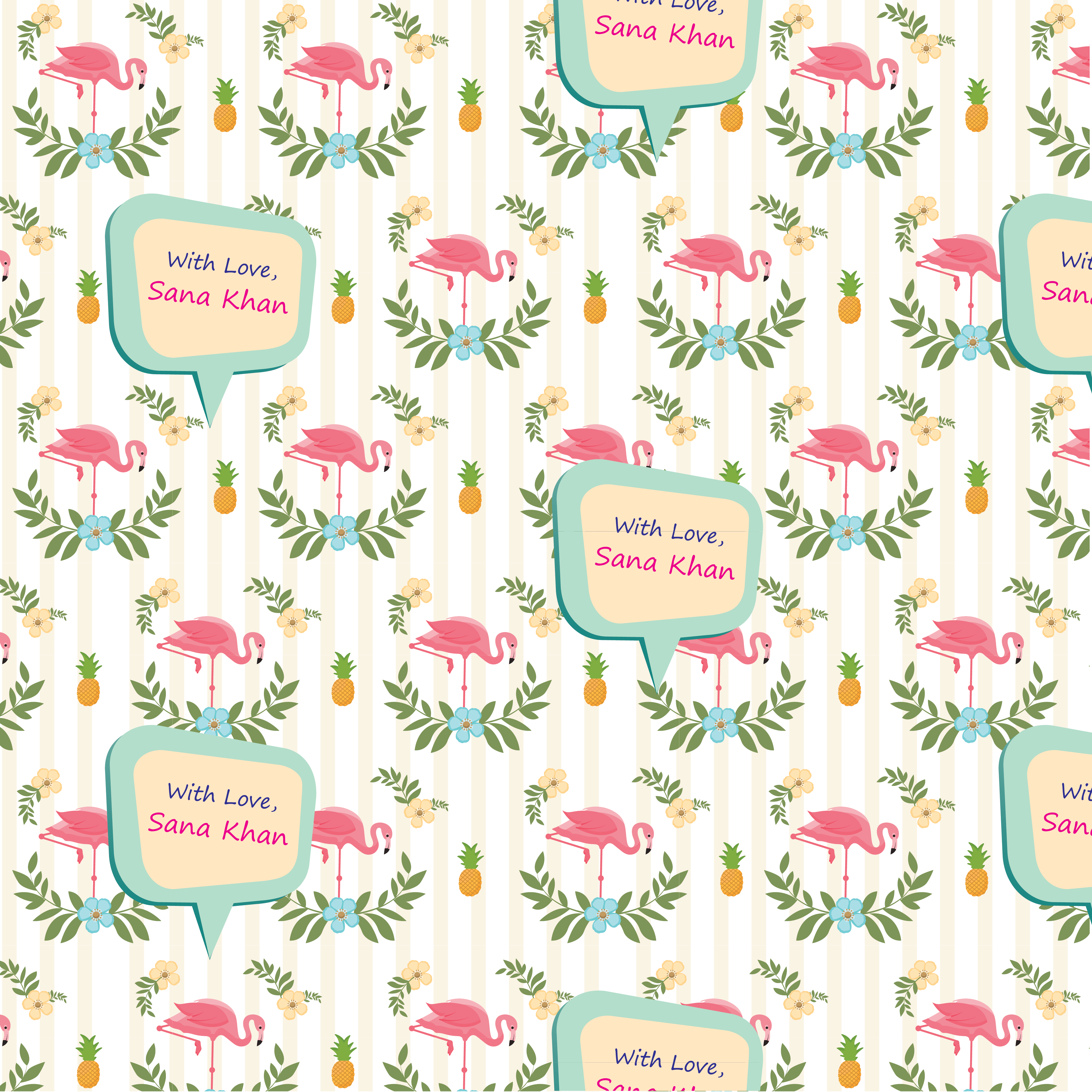 Gift Wrapping  Paper -Floral Paradise