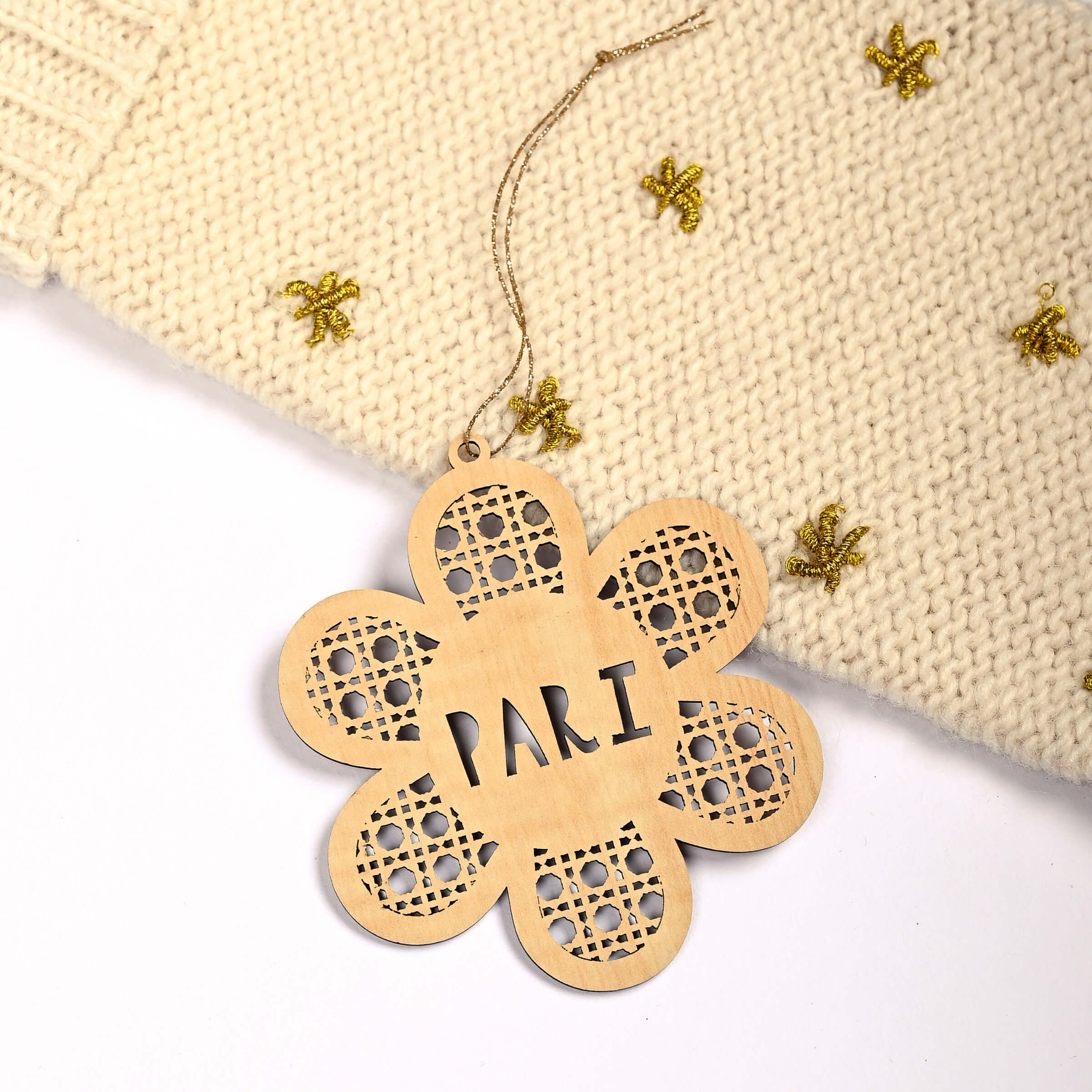 Rattan Ornament - Flower