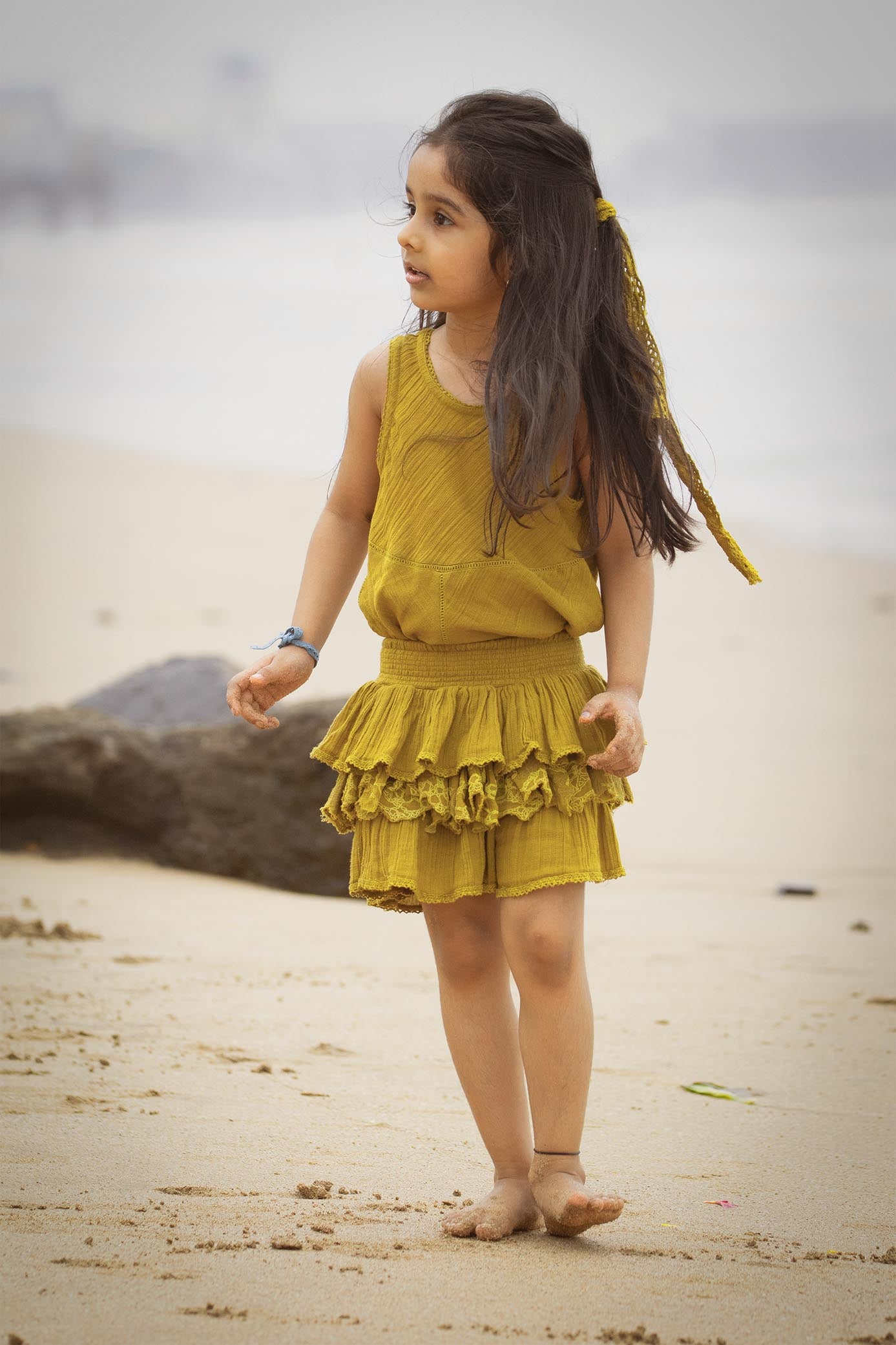 Flutter Skort | Yellow - Totdot