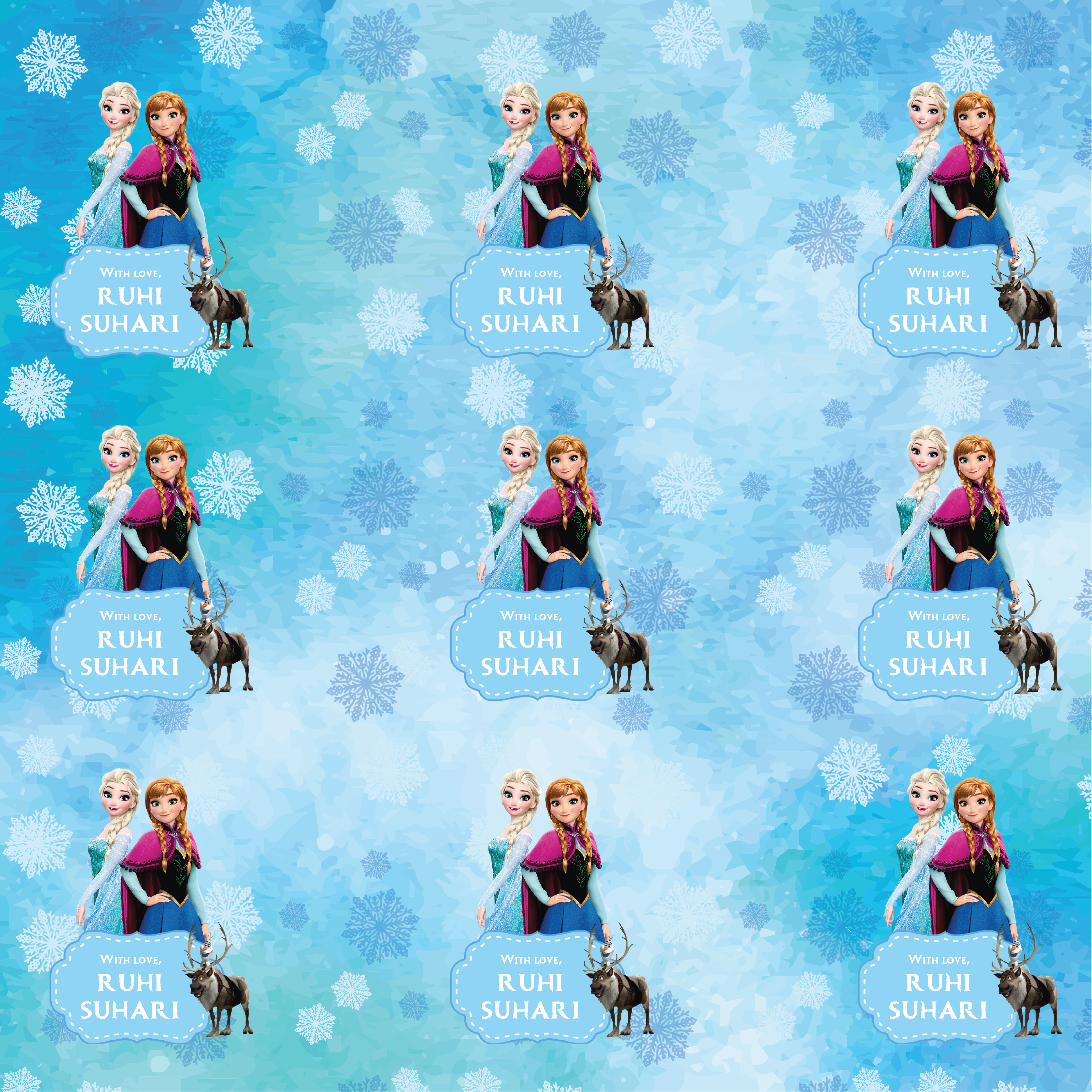 Gift Wrapping Paper -  Frozen Radiance