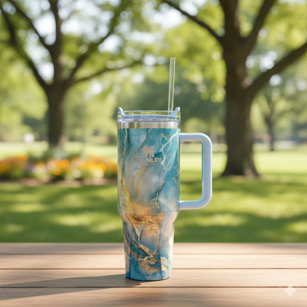 Stanley Swirl x Quencher H2.0 | 1.18L – Ocean Veil Luxe